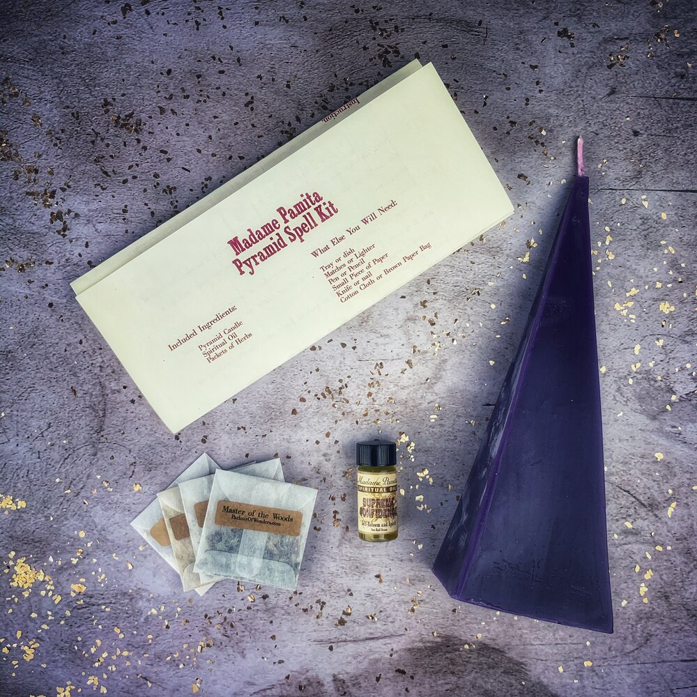 Pyramid of Power Candle Spell Kit - Long-Lasting Success & Stability