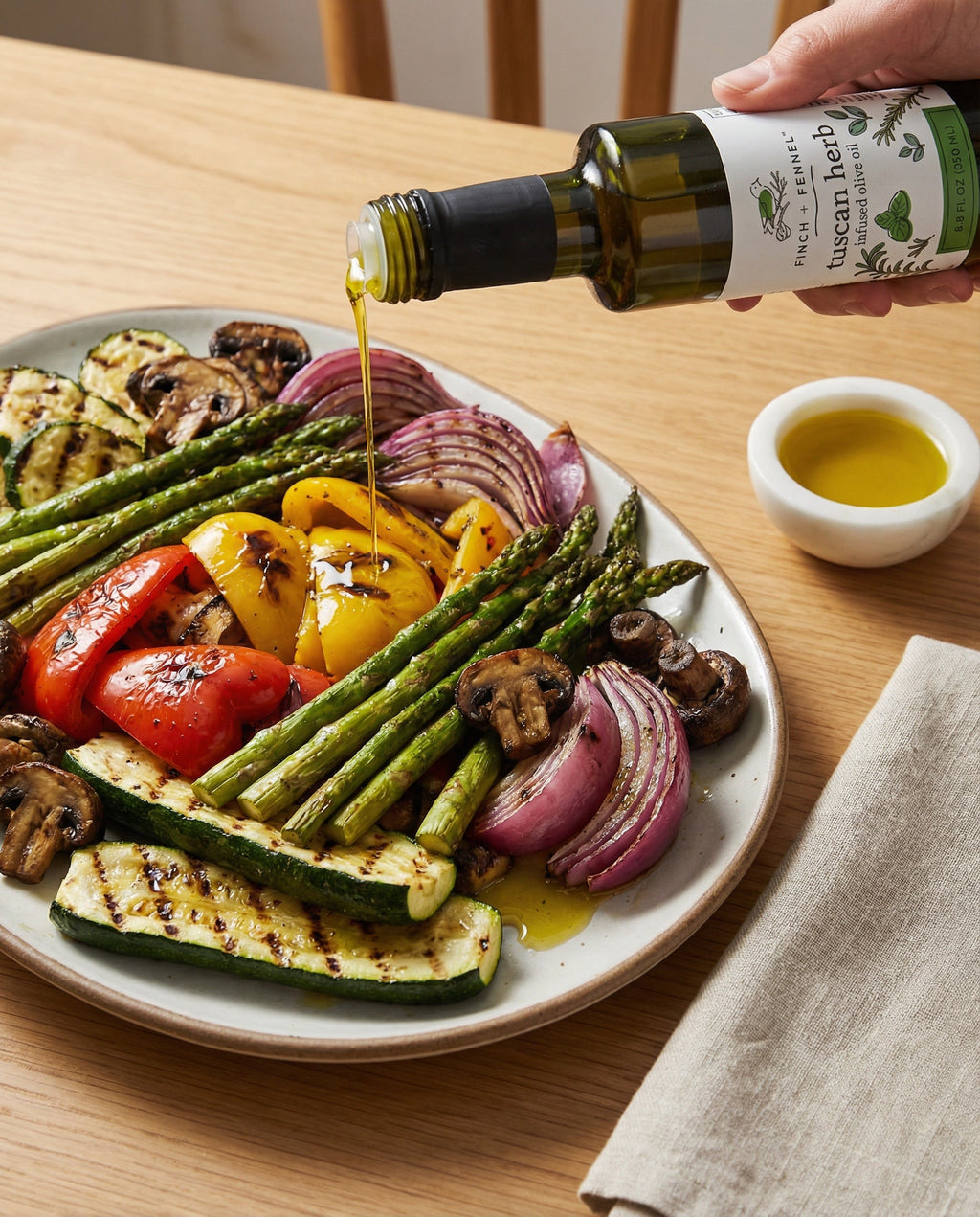 Tuscan Herb Infused Olive Oil | Finch + Fennel
