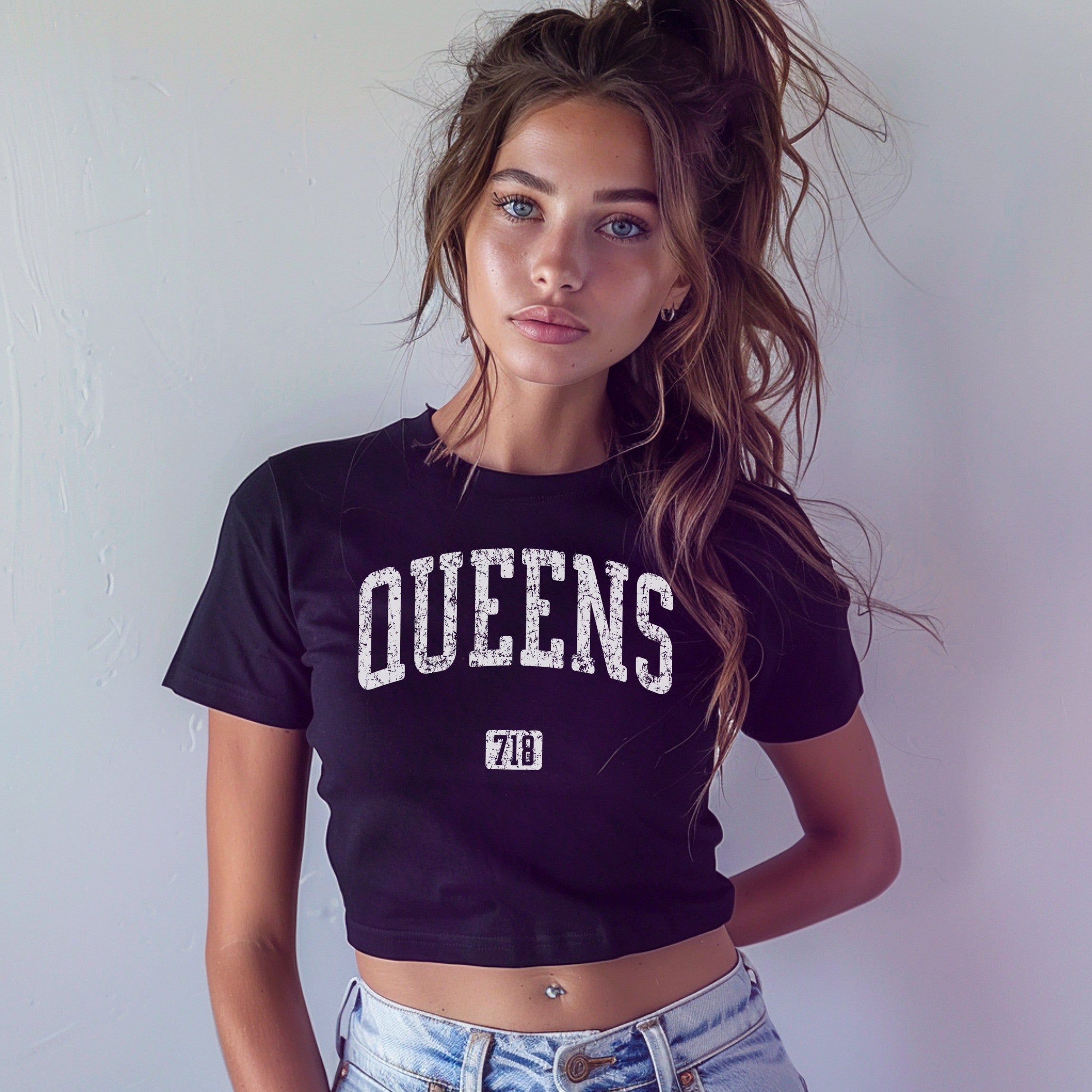 Queens 718 NYC Women's Baby Tee