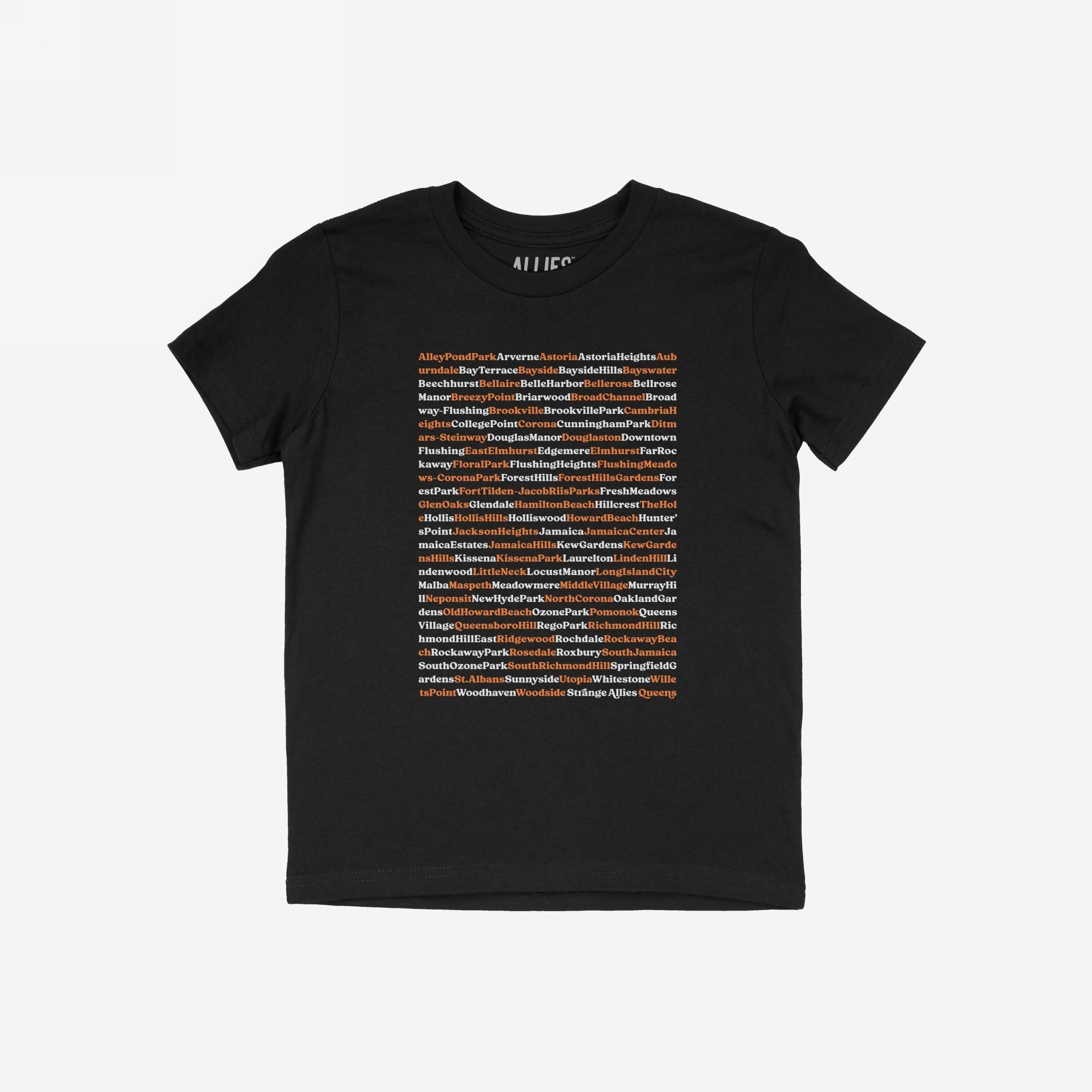 Queens NYC Neighborhoods T-shirt