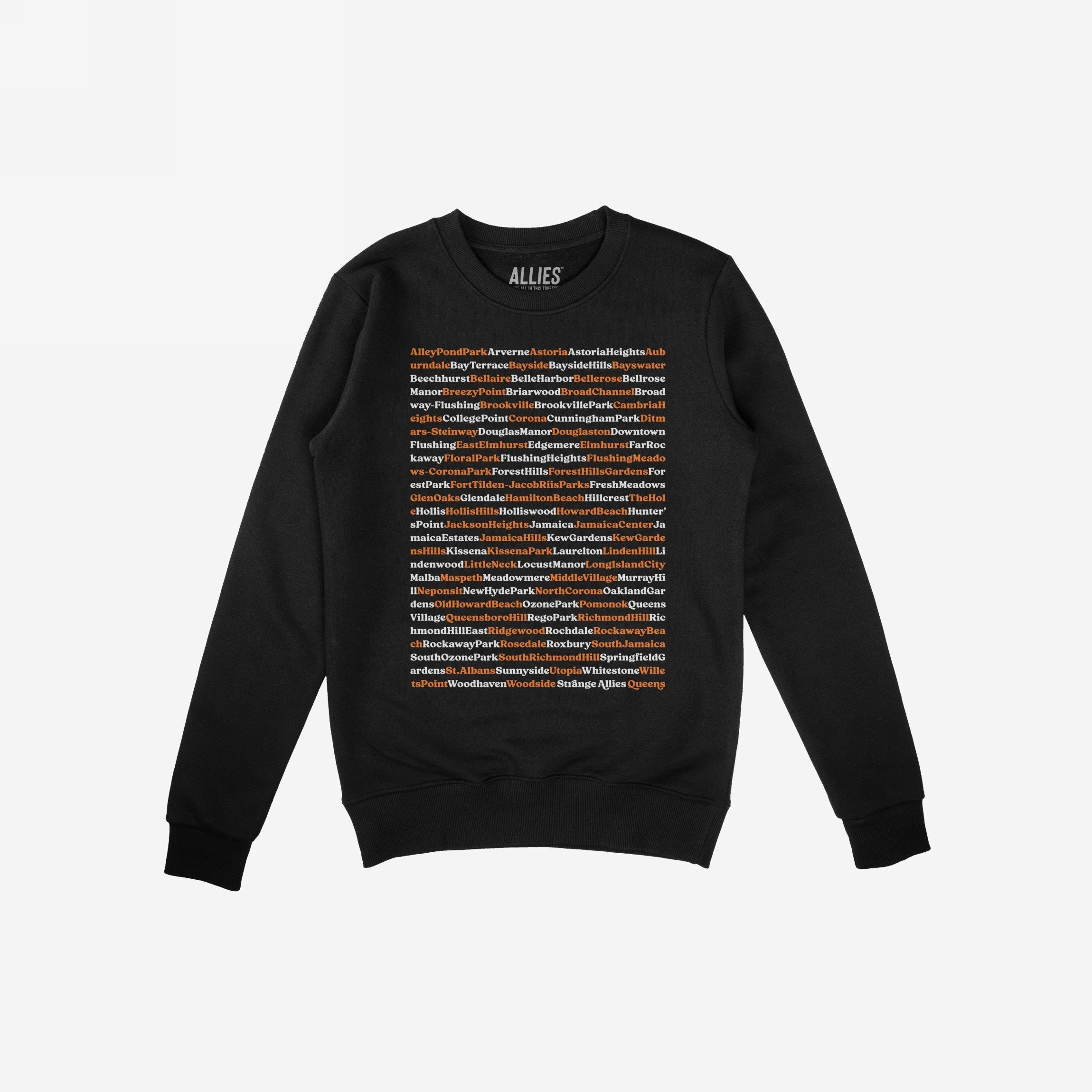 Queens NYC Neighborhoods Sweatshirt