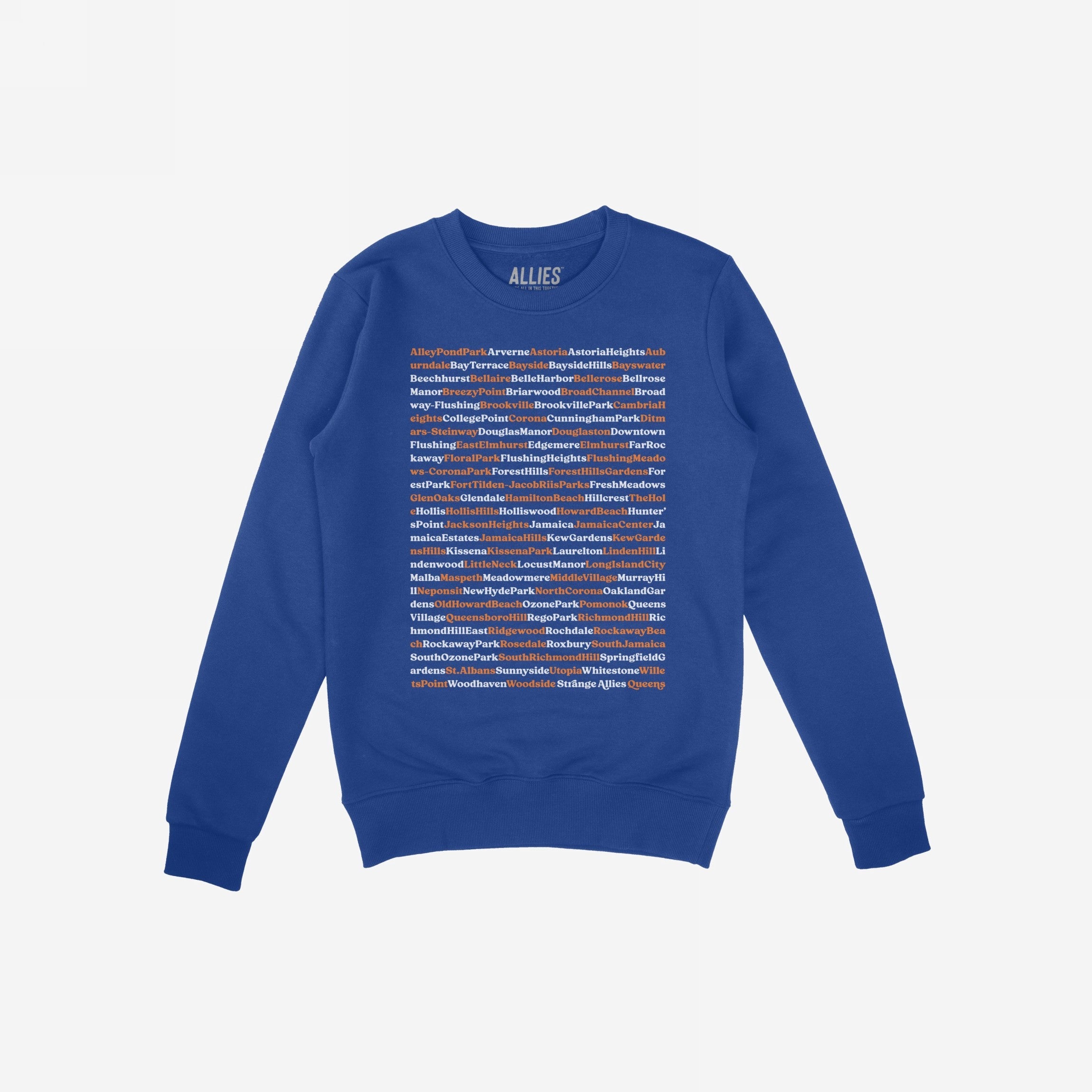 Queens NYC Neighborhoods Sweatshirt