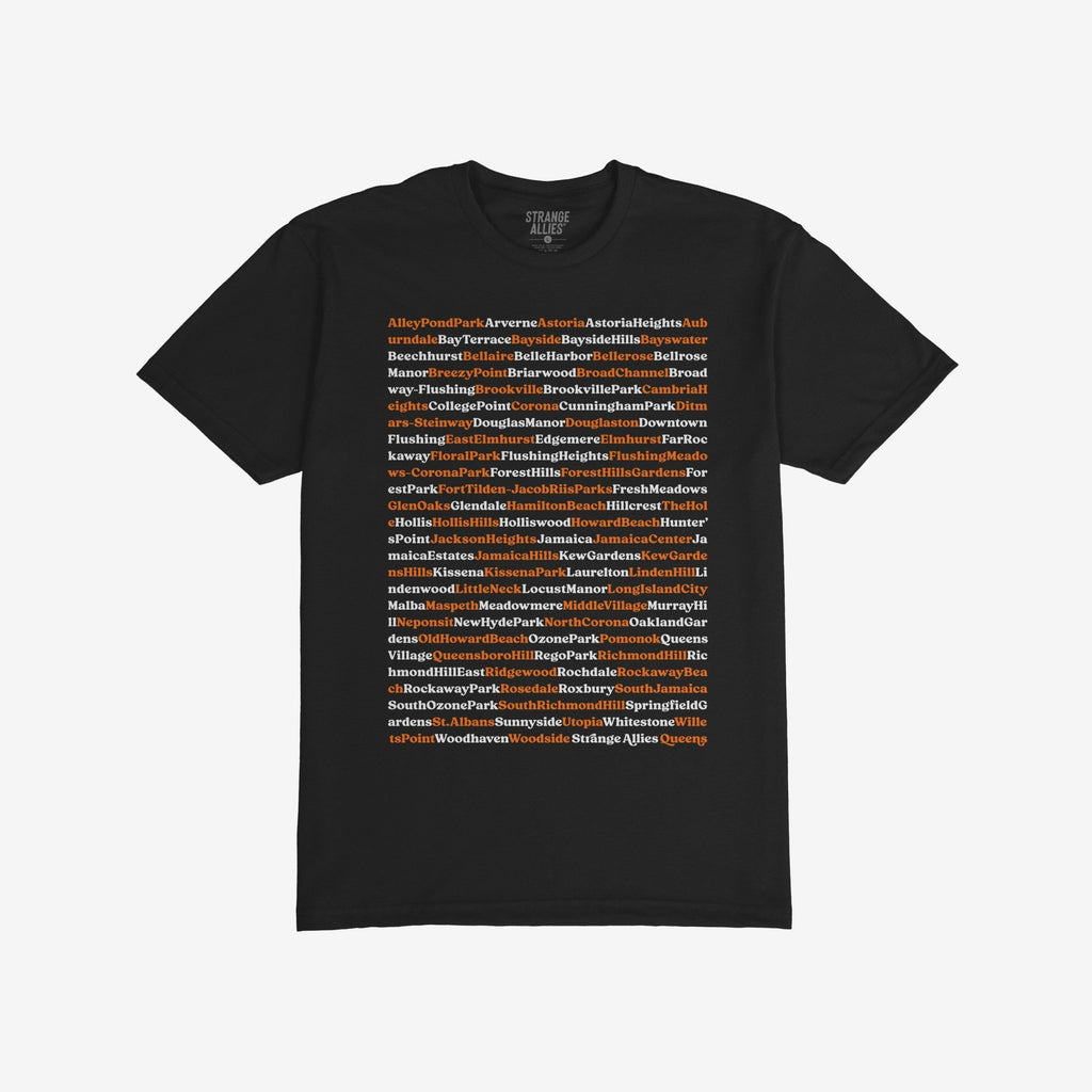 Queens NYC Neighborhoods T-shirt