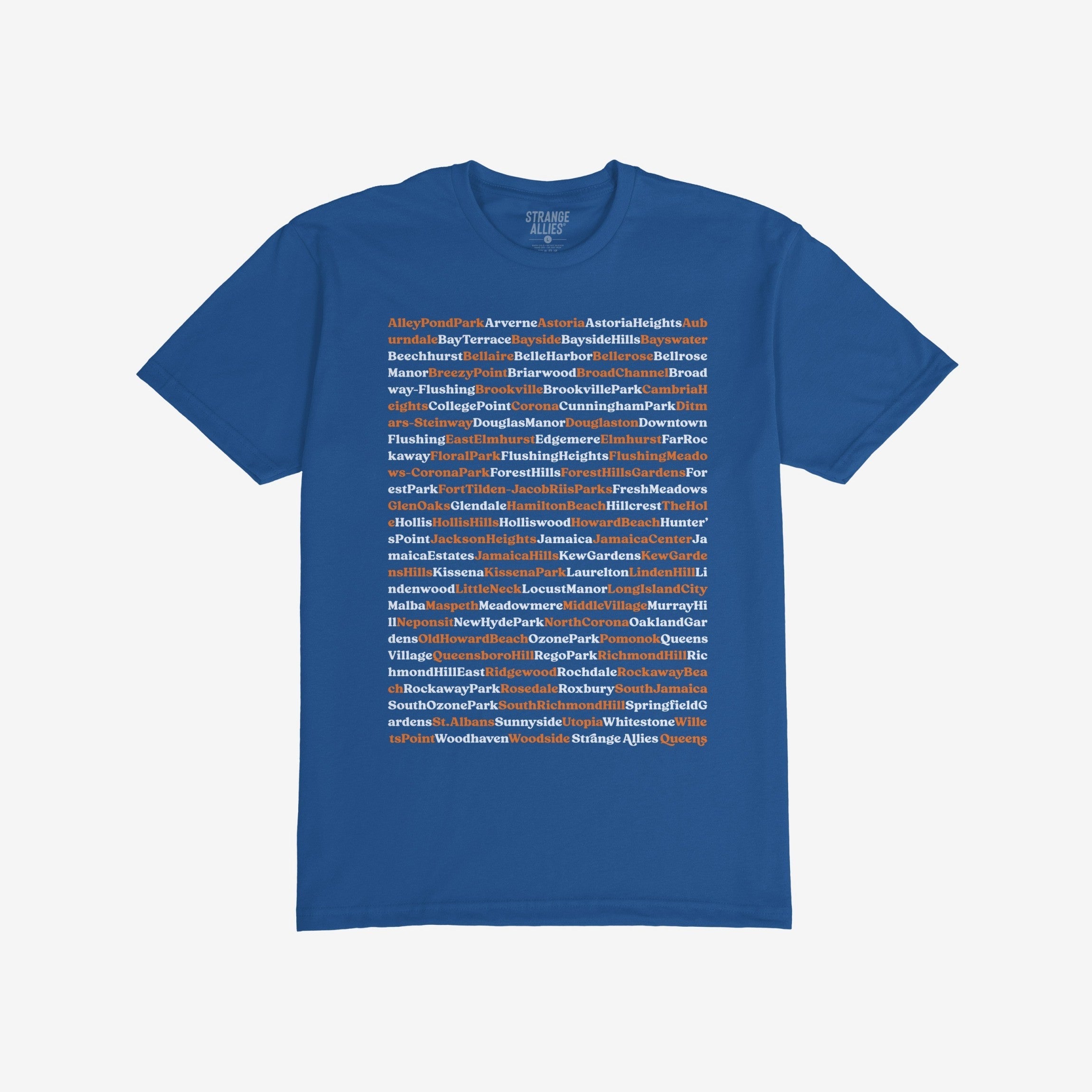 Queens NYC Neighborhoods T-shirt