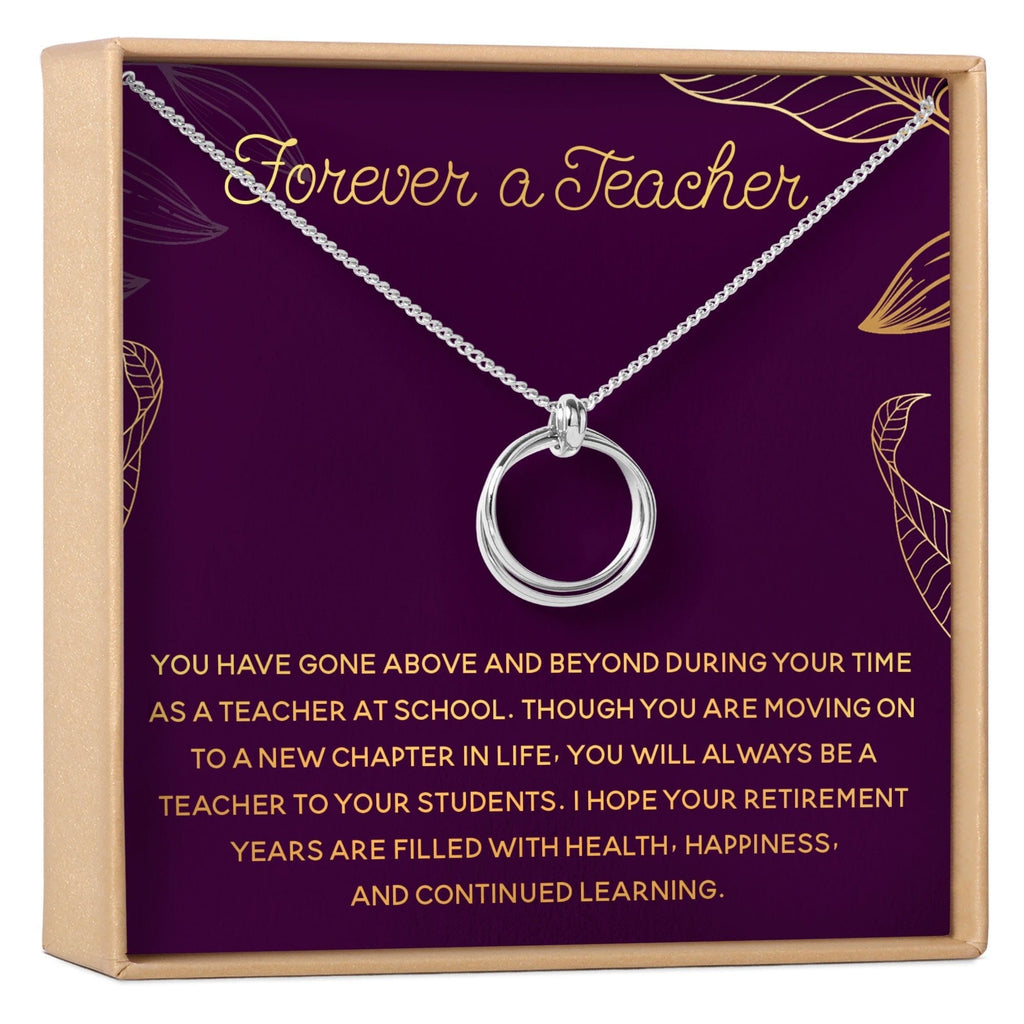 Retiring Teacher Necklace, Multiple Styles Jewelry