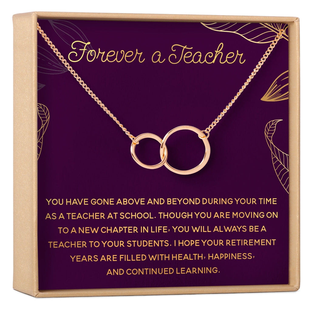 Retiring Teacher Necklace, Multiple Styles Jewelry