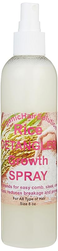 Rice Water Hair Growth Spray - Biotin Infused Hair Conditioner. Thickening, Moisturizing, Sprays with Aloe Vera, Tea Tree, Jojoba Seed, Argan. Leave in Mist For Dry, Frizzy, Damaged Hair