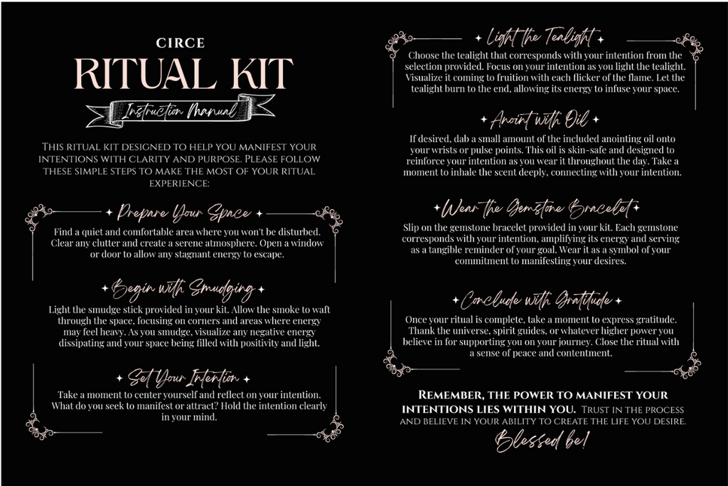 Spell Kits – Ritual Intention Kits for Manifestation (4 Options Available)