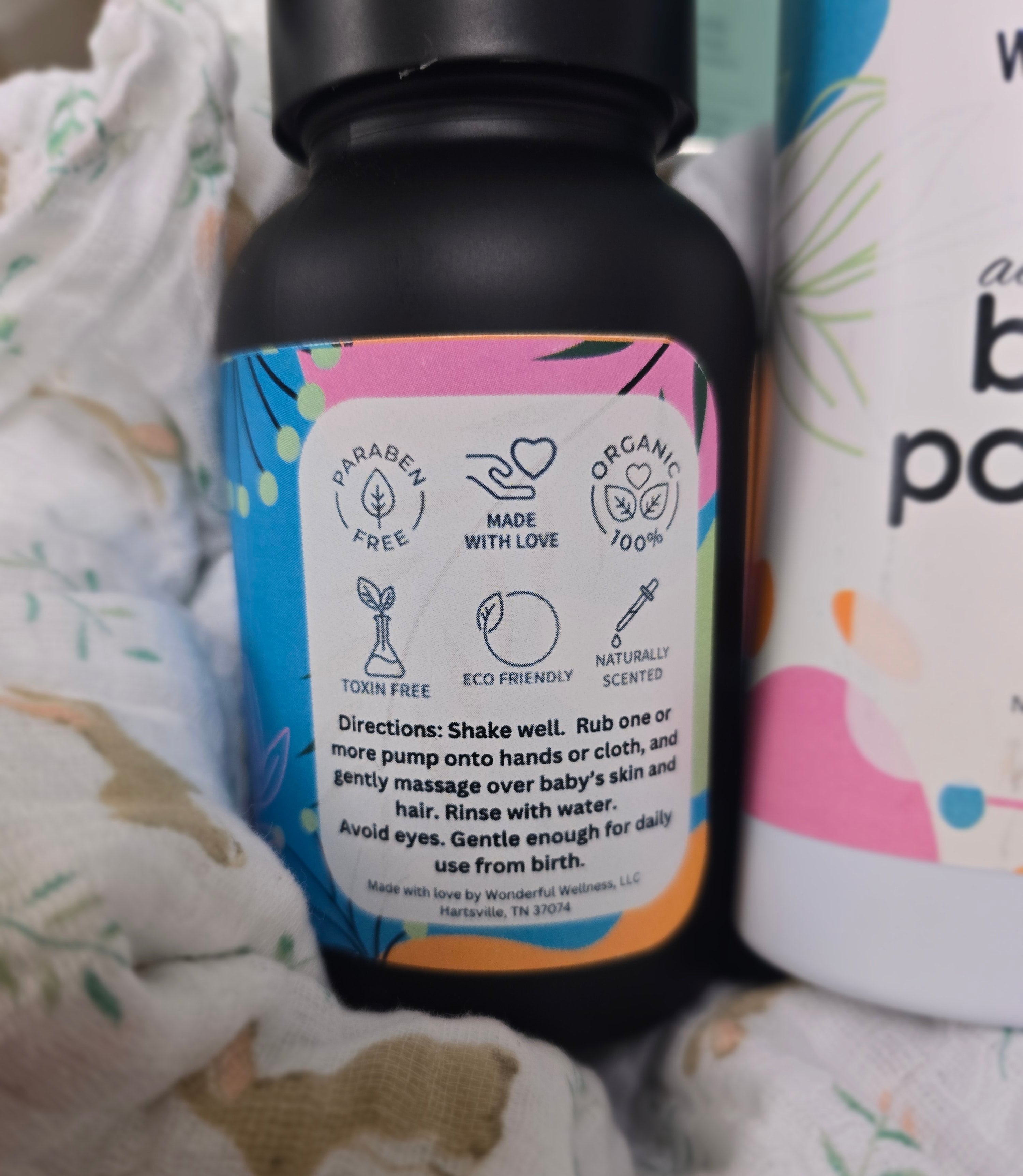 Baby Wash | Organic Foaming | Safe for Newborn Sensitive Skin | Herbal Healing