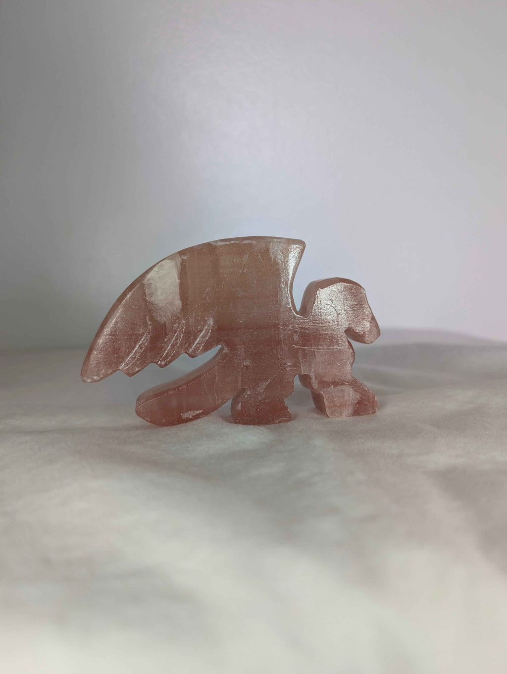 Mangano Calcite Griffin Carving – Heart Healing Guardian