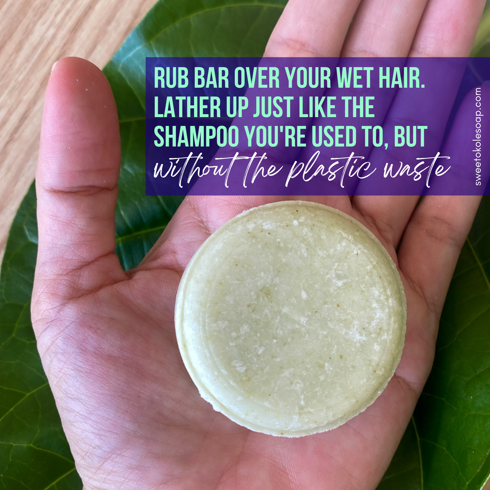 Non-Toxic Shampoo Bar - Rosemary, Mint & Moringa