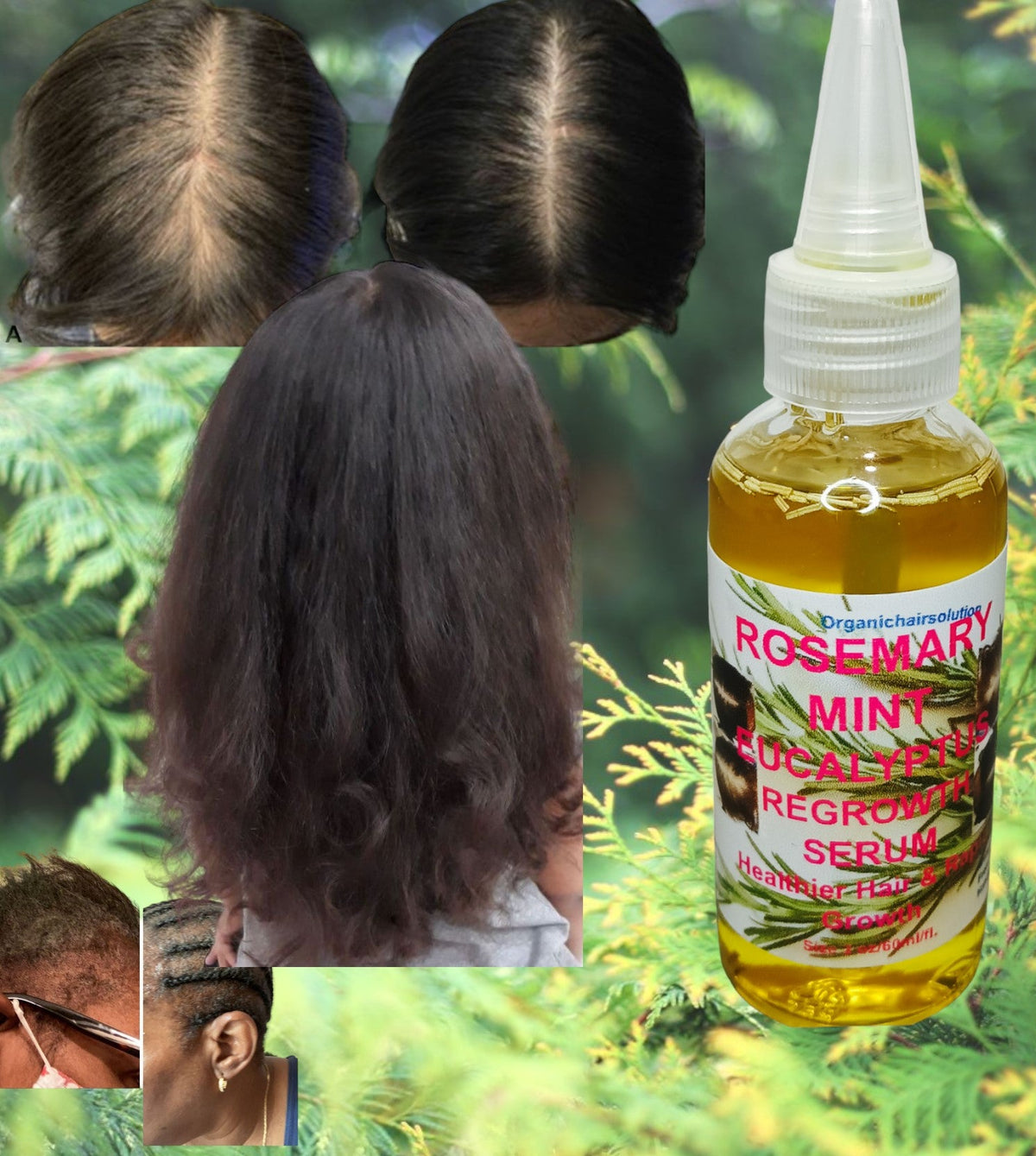 Rosemary Mint Scalp & Hair growth Oil With Biotin for Split Ends and Dry Scalp for All Hair Types, 2-Fluid Ounces