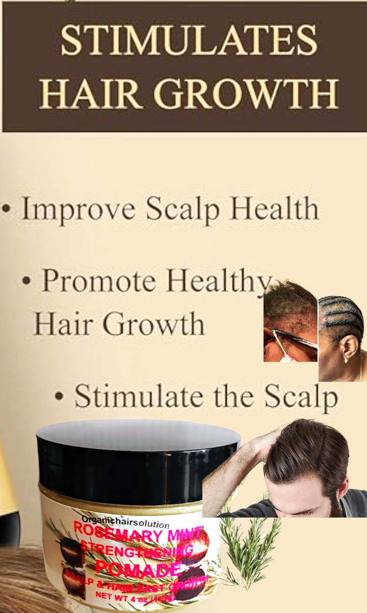 Wholesale-Organics Rosemary Mint Strengthening Hair Pomade, Grease-Scalp & Hair Treatment (24 pack)