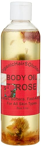 Nourishing Body Oil- (Rose Scent)  Vegan Skin Moisturizer- Anti Aging- Bath- Massage - Natural Plant-Based Oil-Moisturizes Your Skin