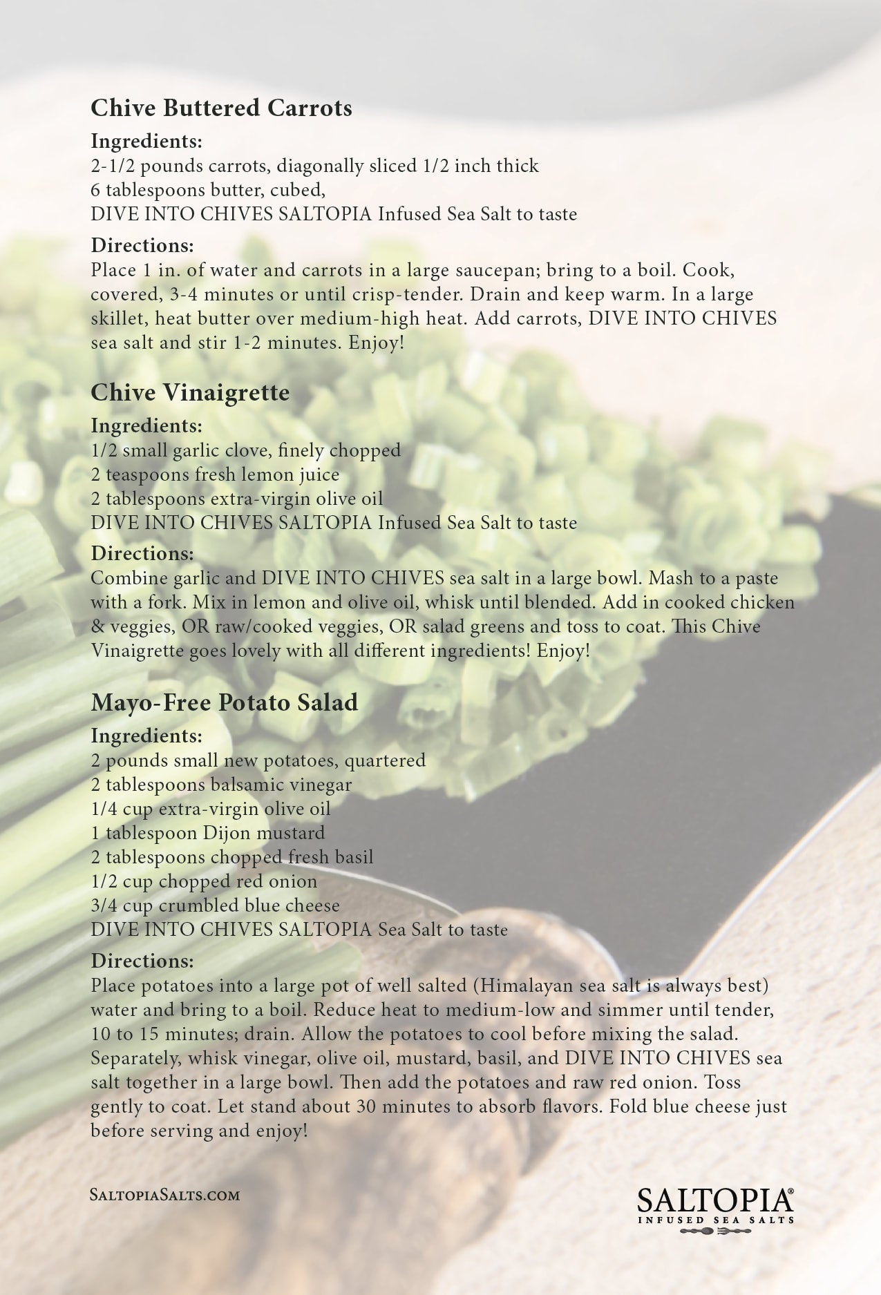 Chive Salt: DIVE INTO CHIVES