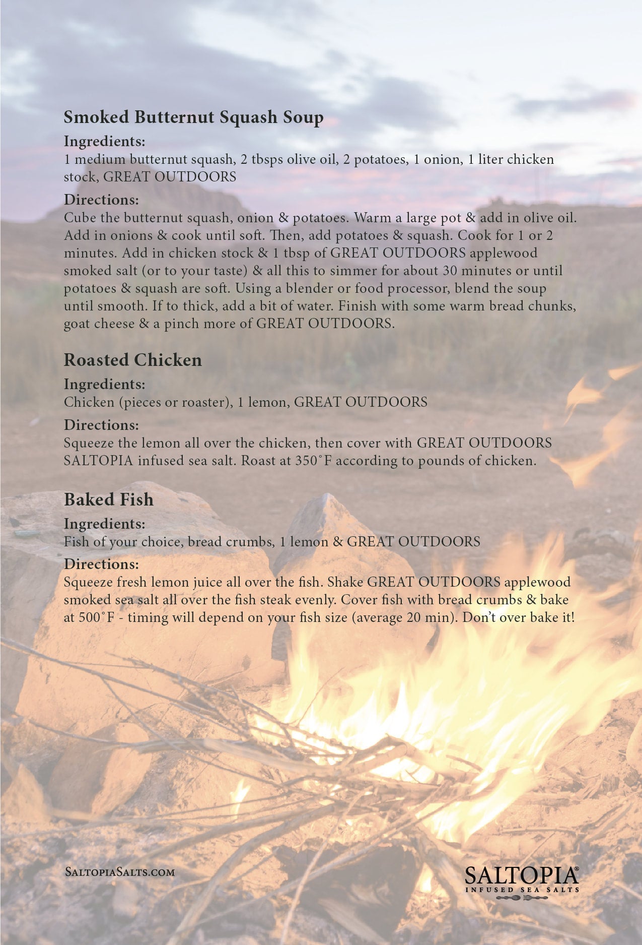 Applewood Smoked Salt: GREAT OUTDOORS