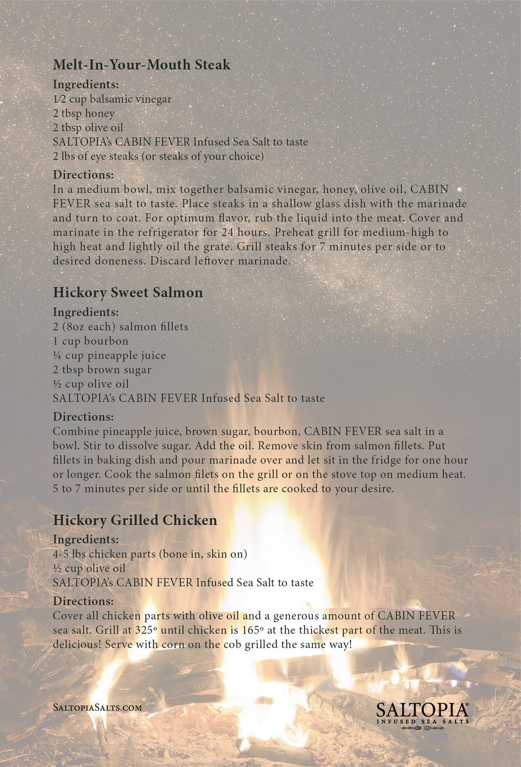 Hickory Salt: CABIN FEVER