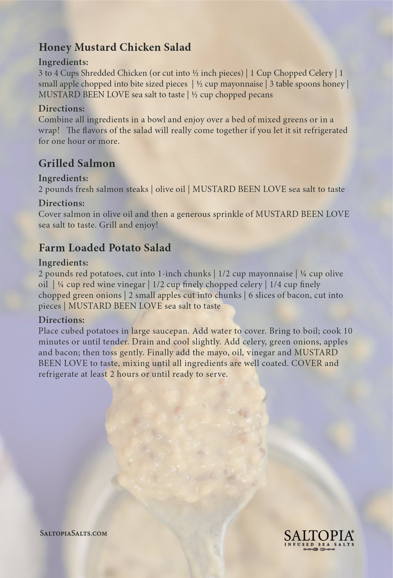 French Mustard Salt: MUSTARD BEEN LOVE