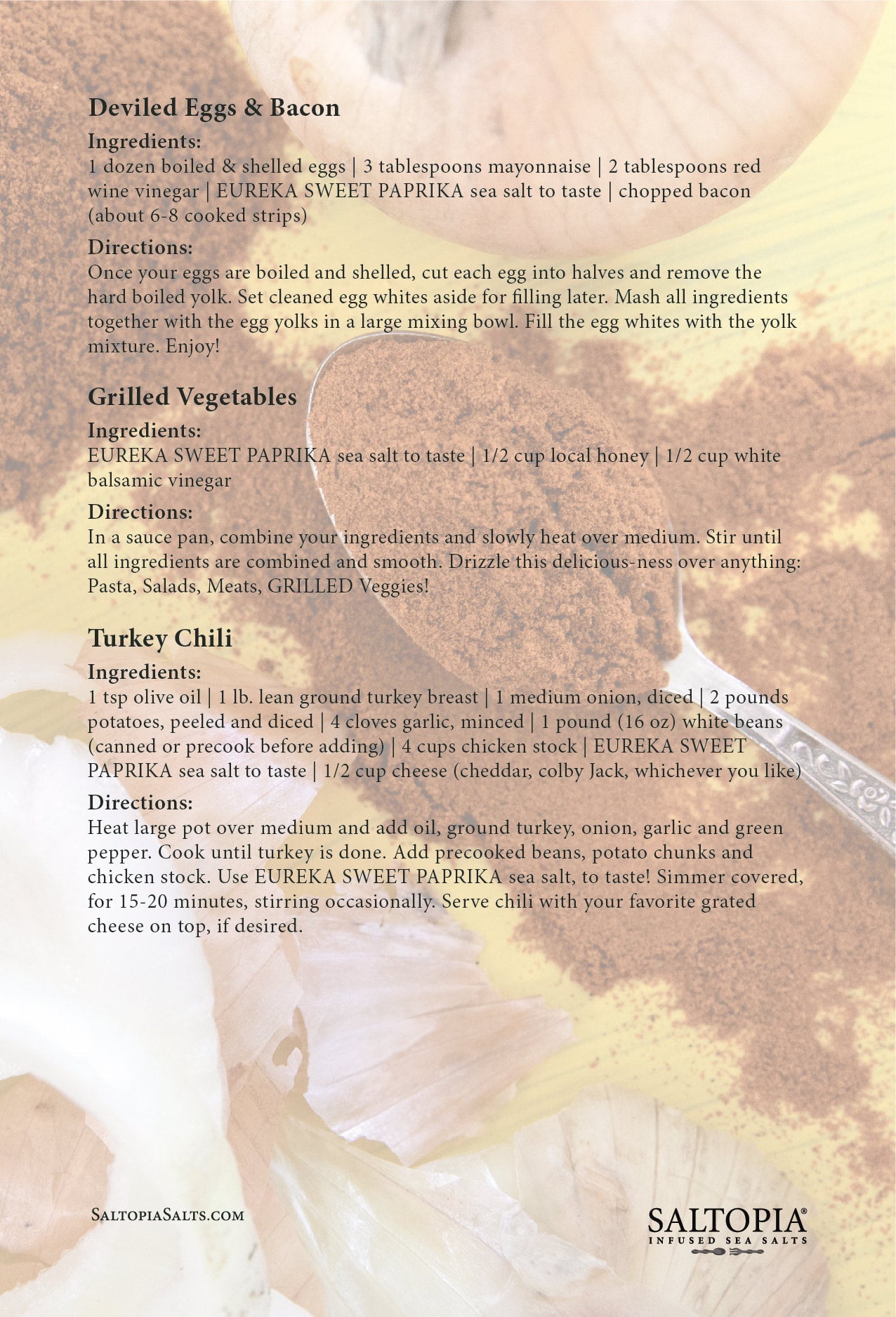 Paprika & Onion Salt: EUREKA SWEET PAPRIKA