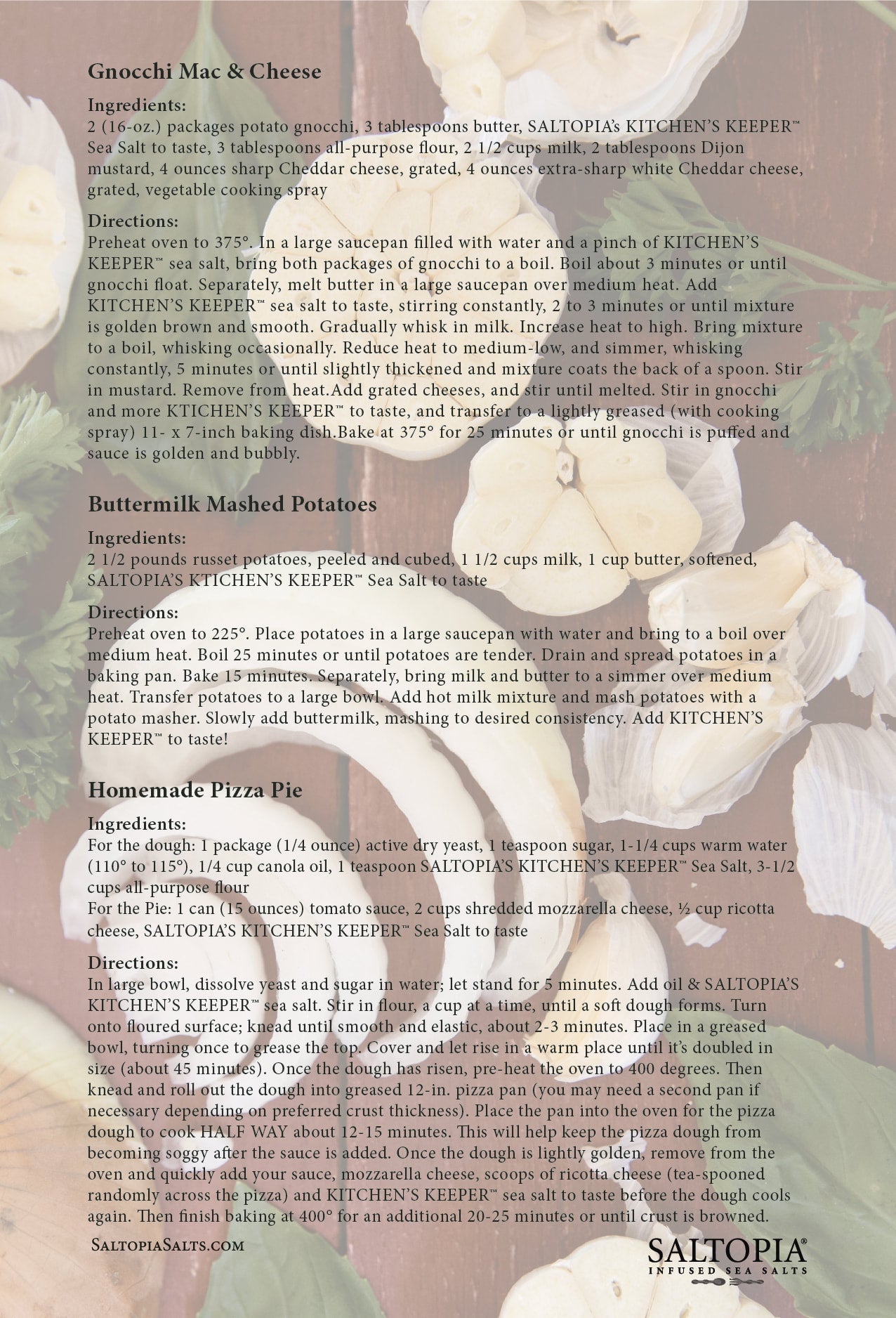 Italian Herbs & Garlic Salt: KITCHEN'S KEEPER