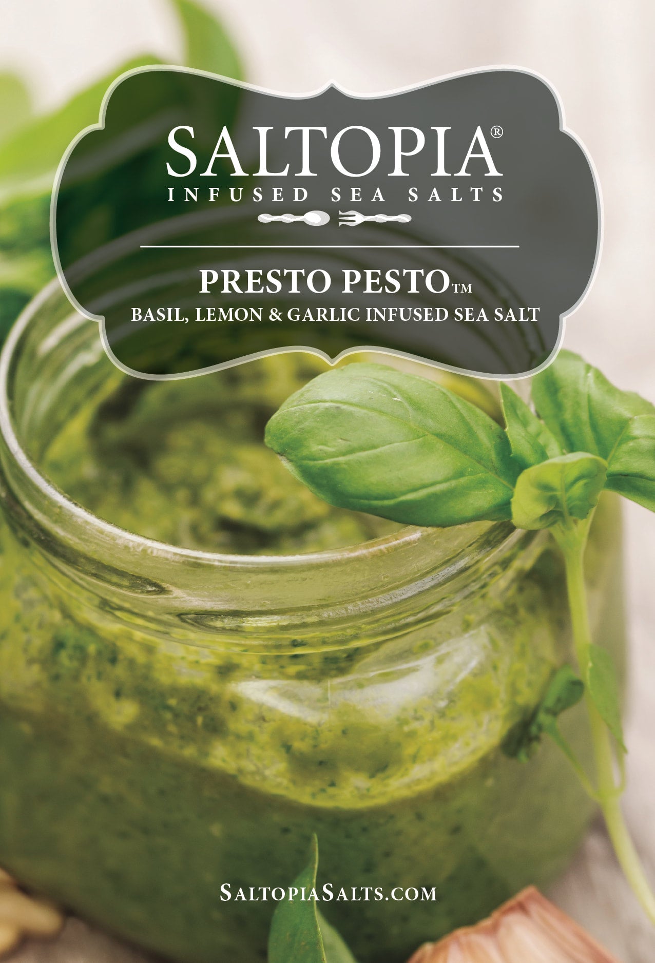 Basil, Garlic & Lemon Salt: PRESTO PESTO