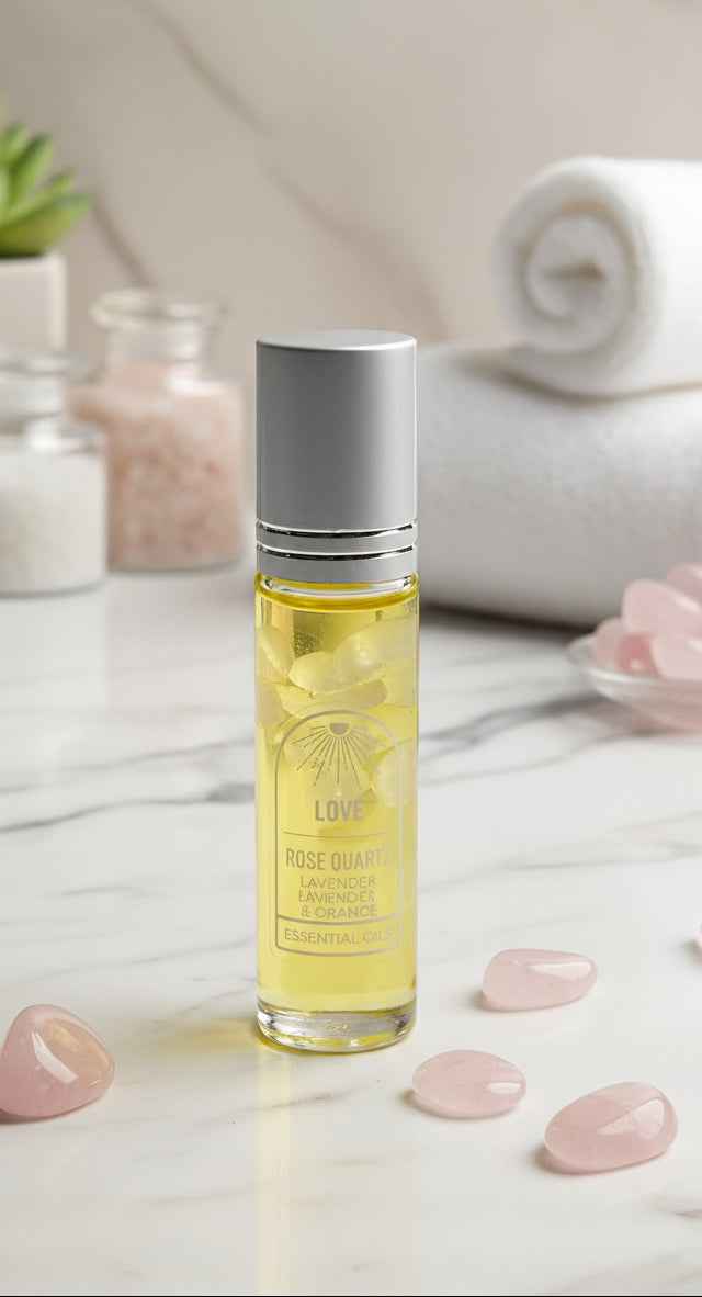 Love Energy Stone Roll On Body Oil for Harmony and Balance