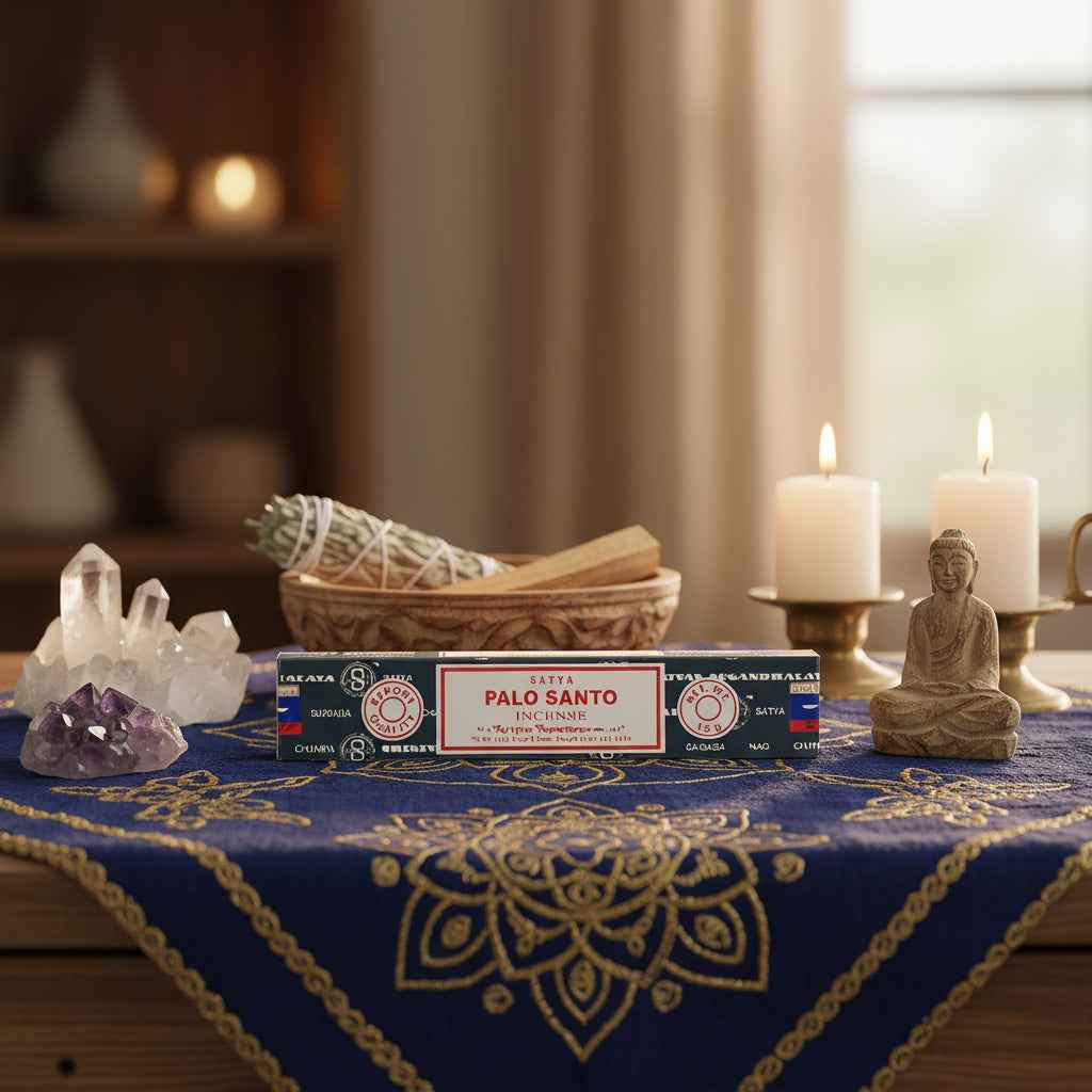 Satya Palo Santo Incense Sticks for Purifying and Uplifting Aromatherapy