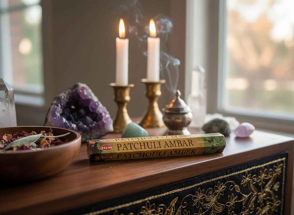 Hem Hexagon Patchouli Amber Incense Sticks for Aromatic Bliss
