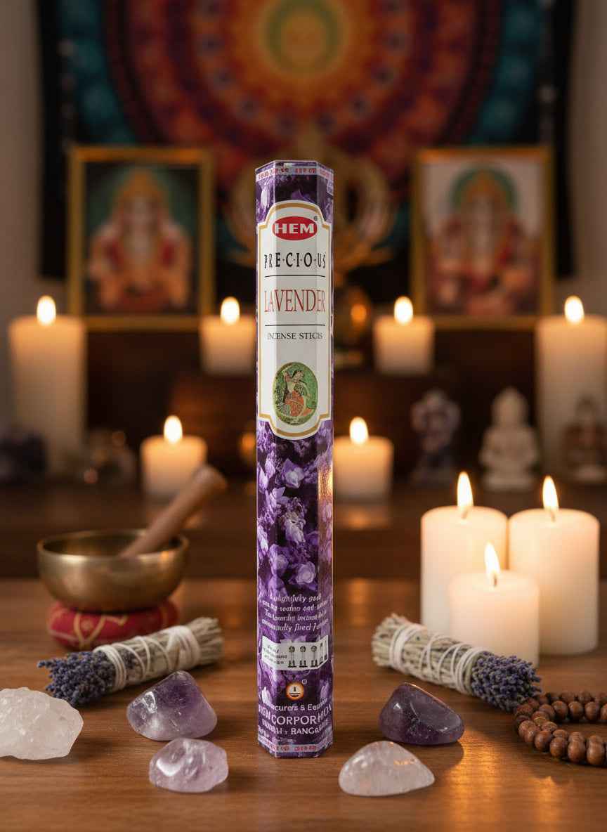 Hem Hexagon Precious Lavender Incense Sticks for Tranquil Aromatherapy