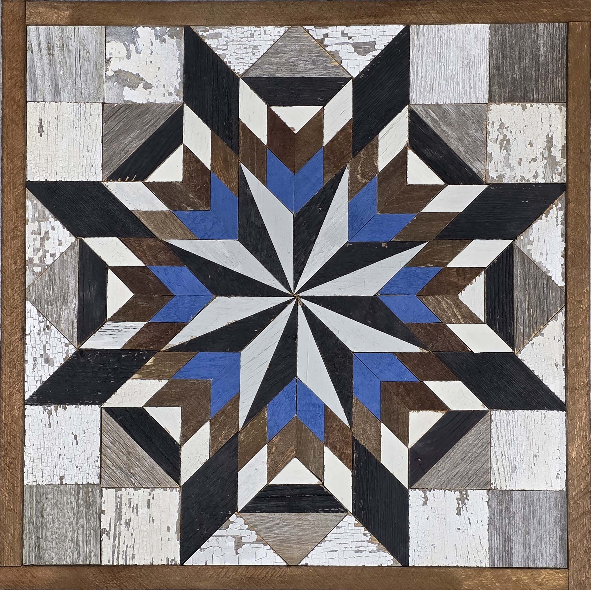 Amish Handmade Barn Quilt Wall Art – Reclaimed Barn Wood – 20.75” x 20.75”