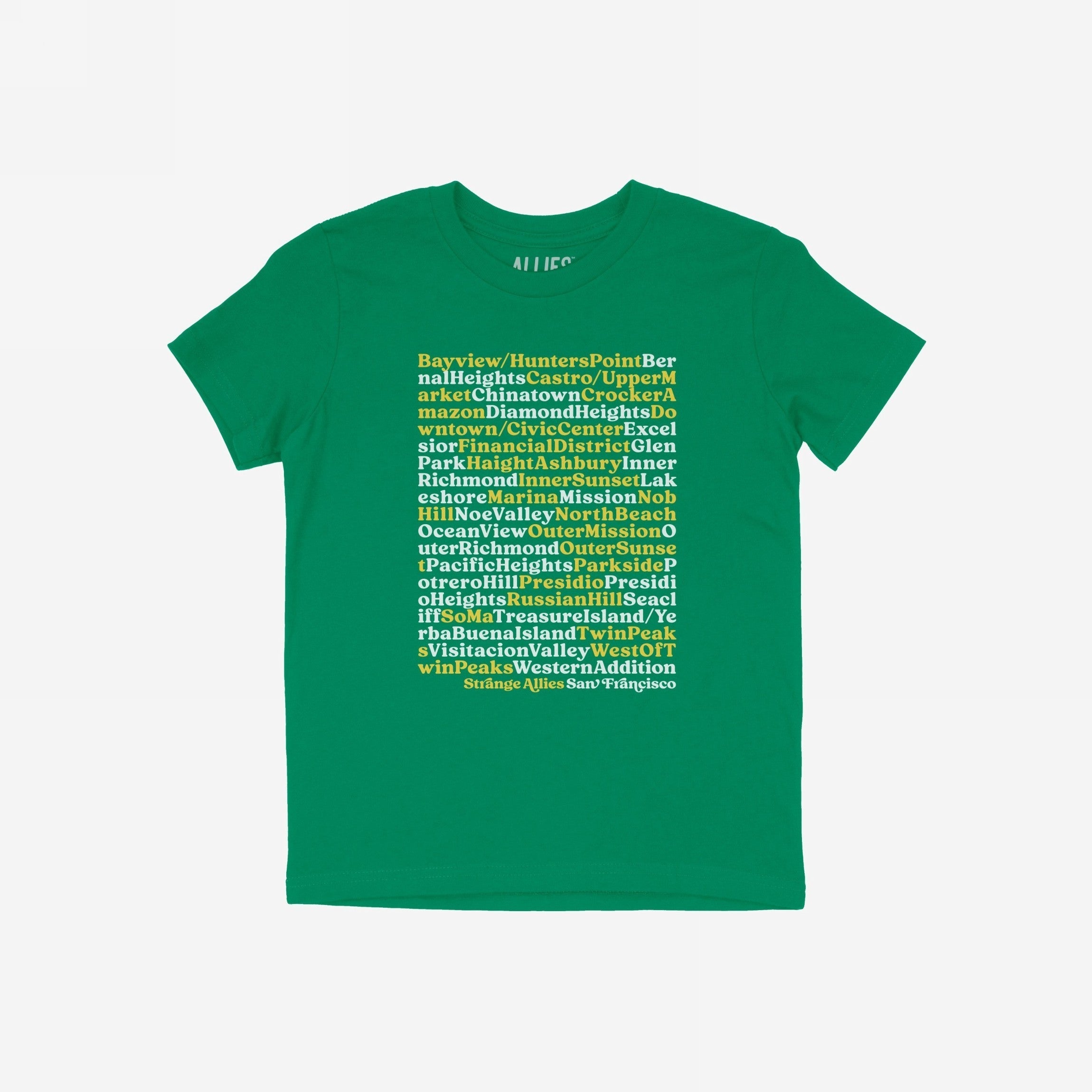 San Francisco Neighborhoods T-shirt