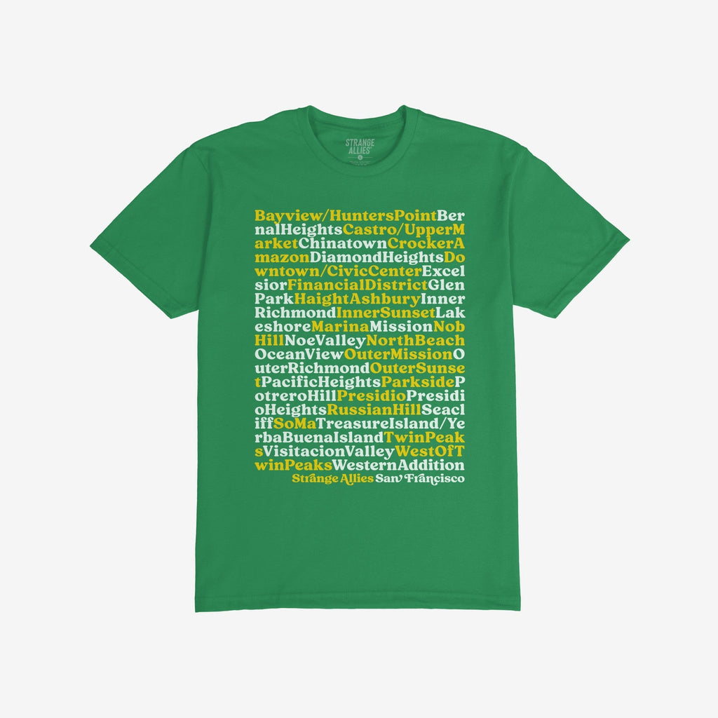 San Francisco Neighborhoods T-shirt