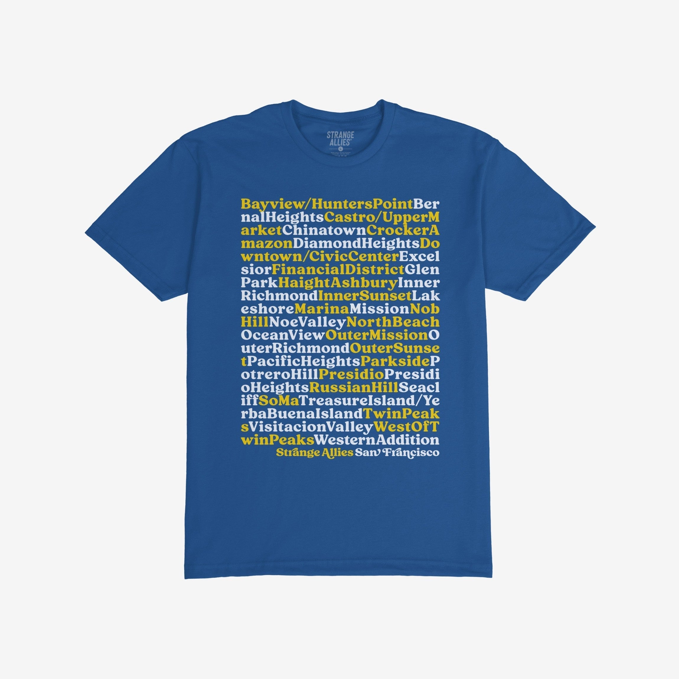 San Francisco Neighborhoods T-shirt