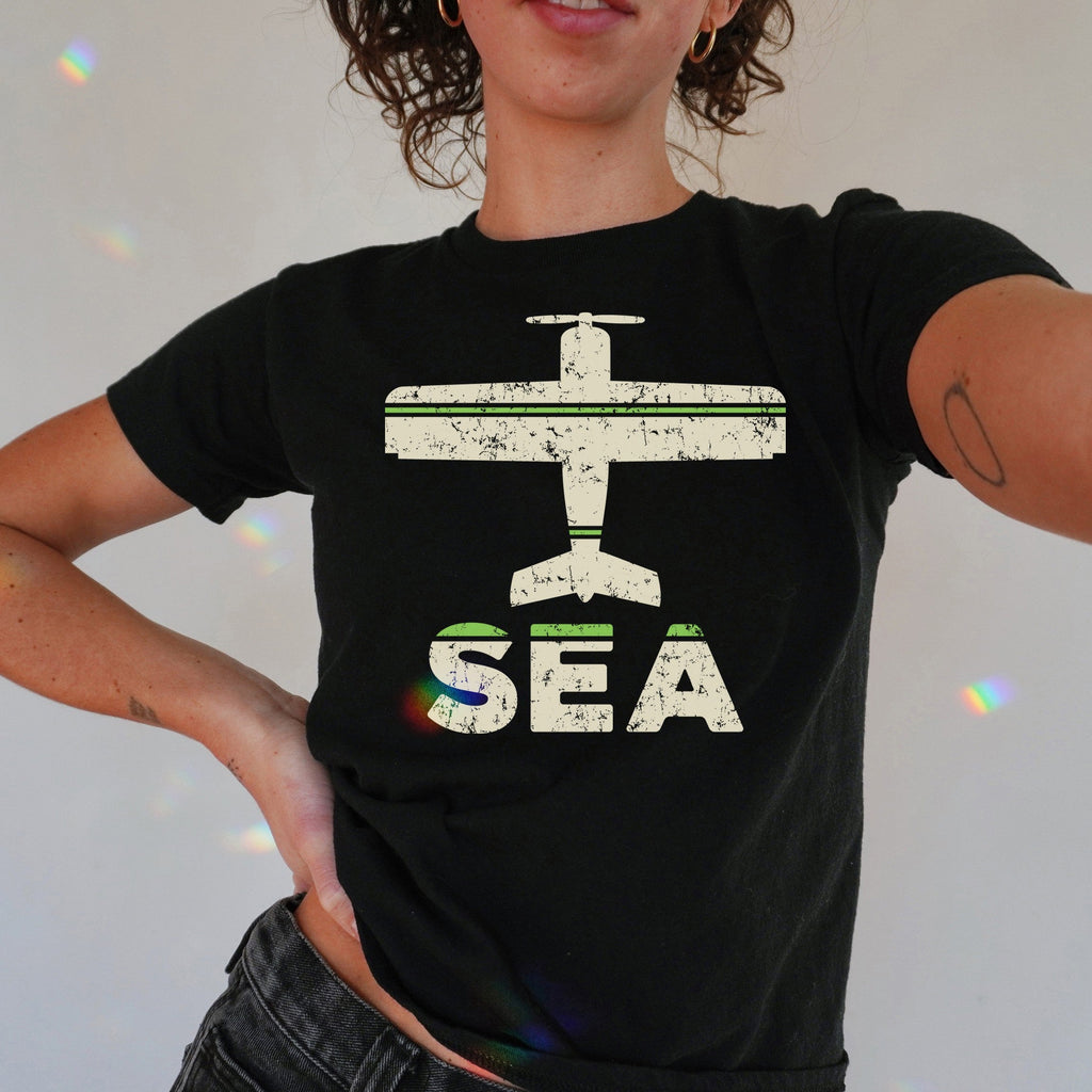 Seattle SEA Airport Women's Baby Tee