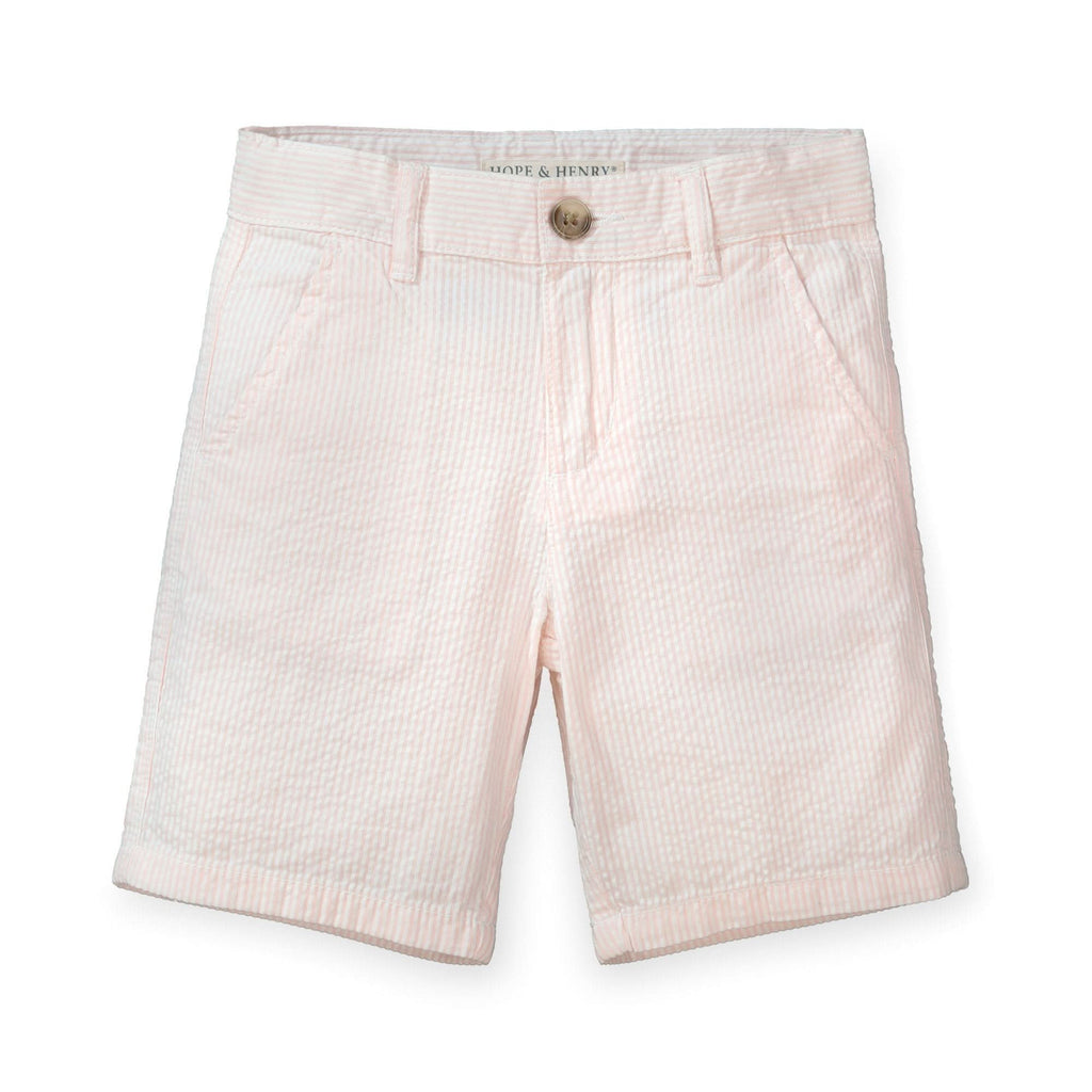 Organic Seersucker Short Pink - Baby
