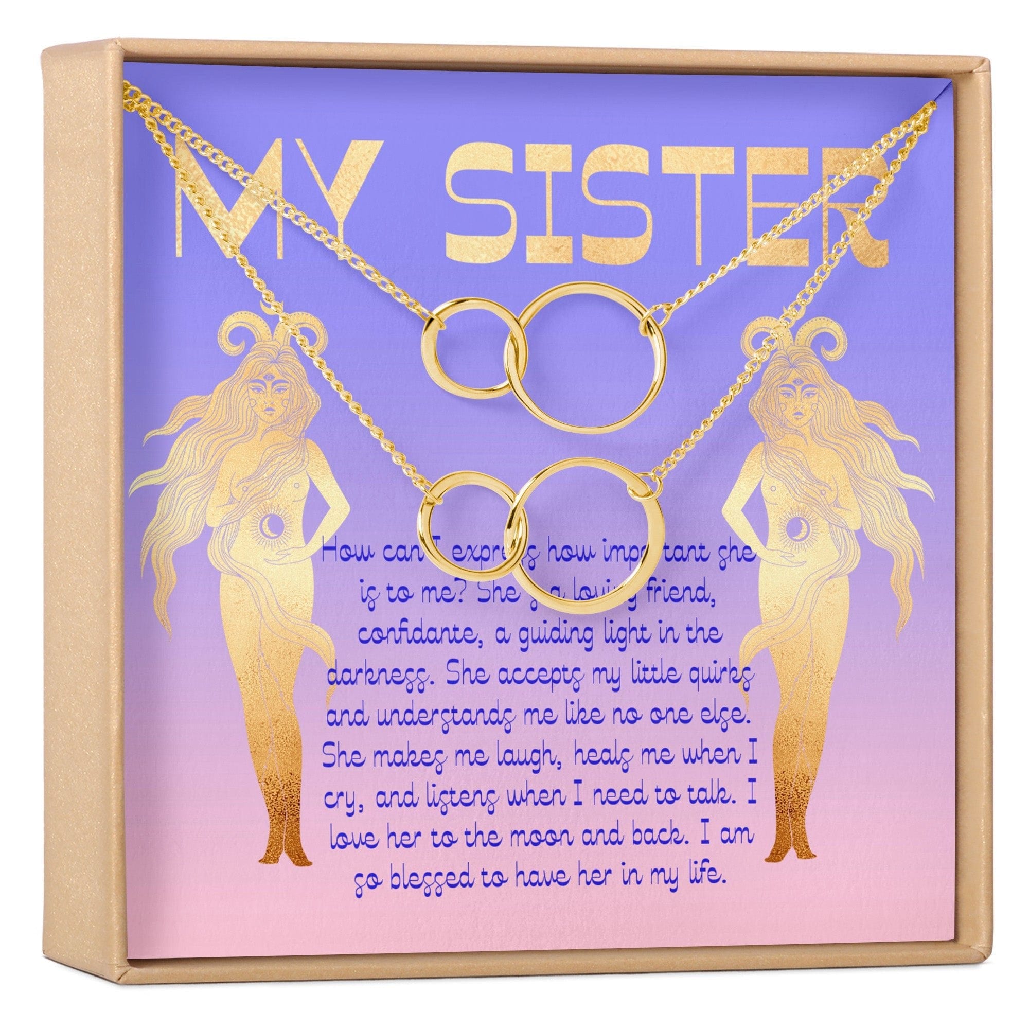 Sister Christmas  - Heartfelt Card & Jewelry Gift Set