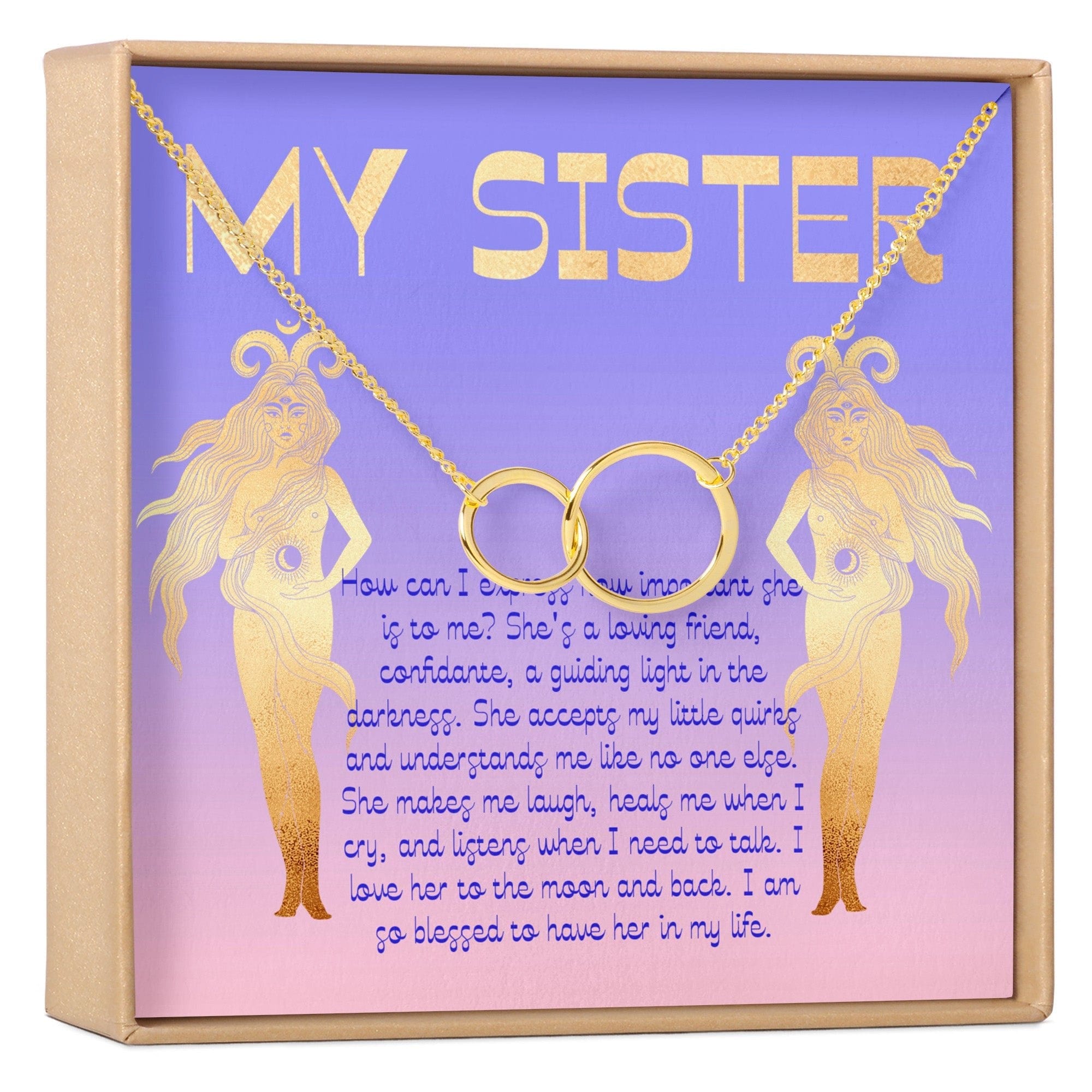 Sister Christmas  - Heartfelt Card & Jewelry Gift Set