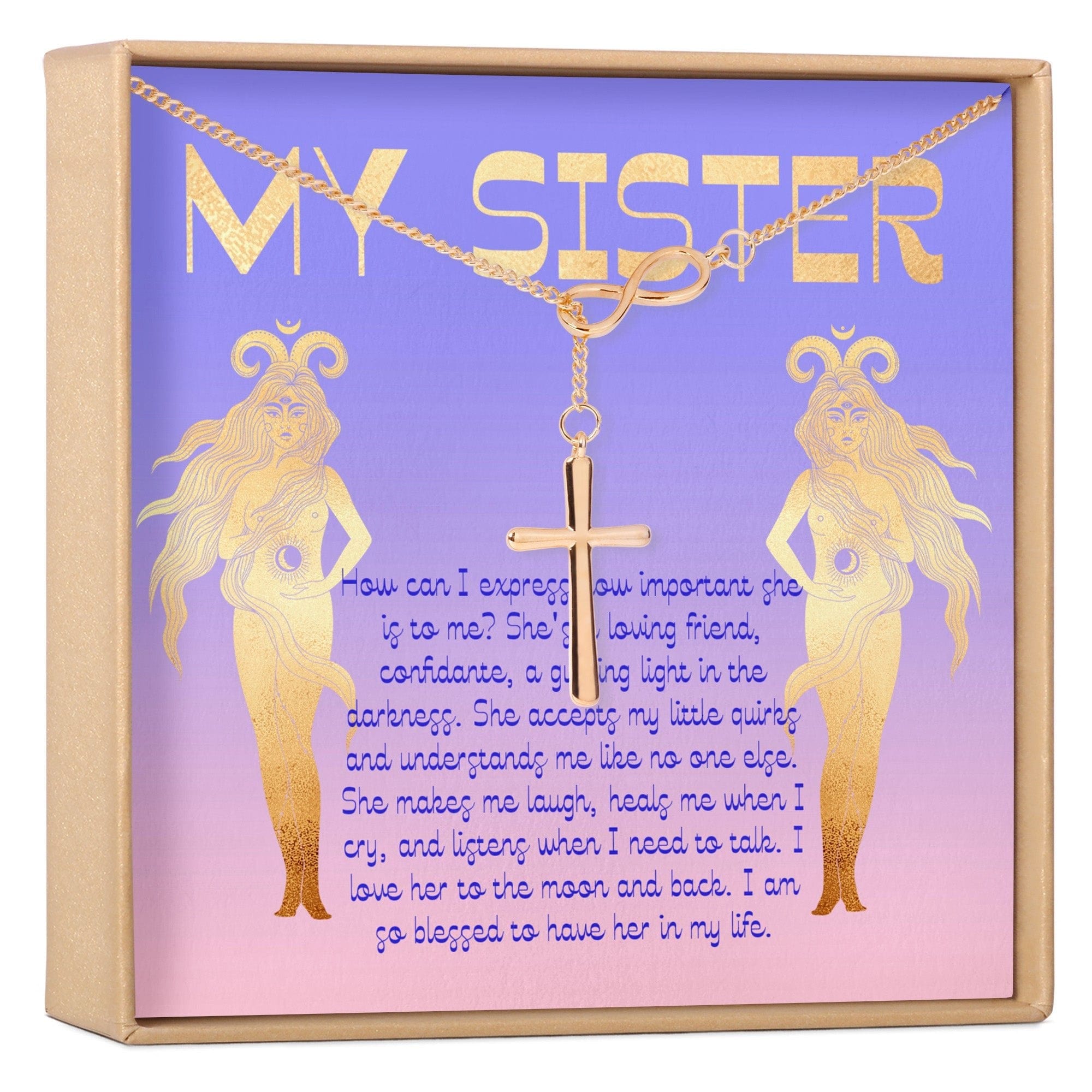 Sister Christmas  - Heartfelt Card & Jewelry Gift Set