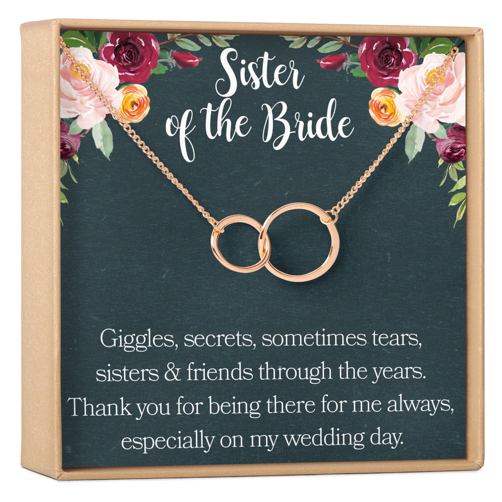 Sister of the Bride Necklace Multiple Styles