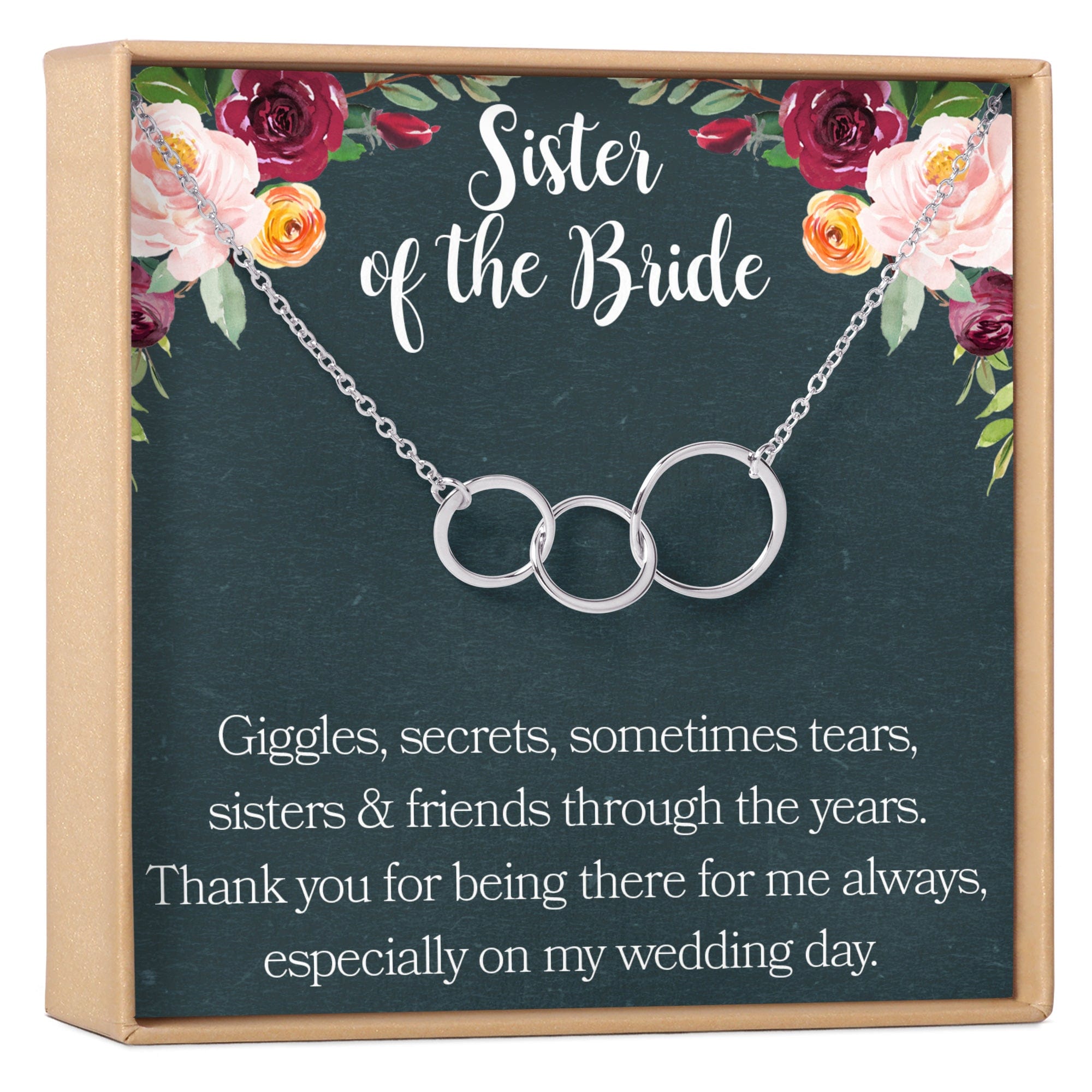 Sister of the Bride Necklace Multiple Styles
