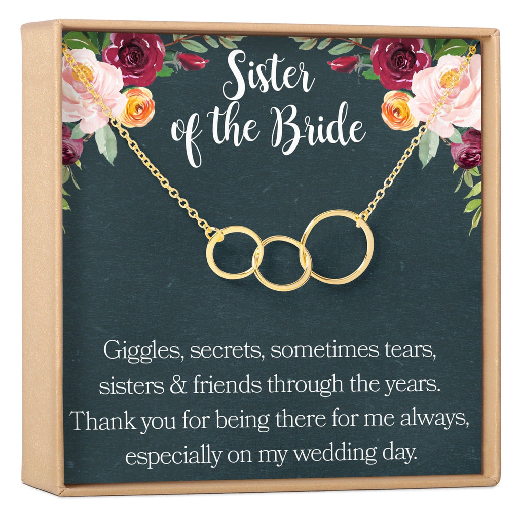 Sister of the Bride Necklace Multiple Styles