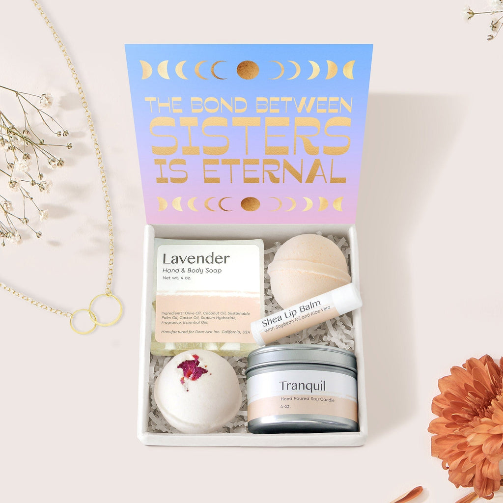 Sisters DoubleCircleNecklace Gift Box Set