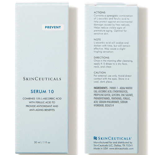 SkinCeuticals Serum 10 Antioxidant Vitamin C Face Serum - A Product of France 🇫🇷