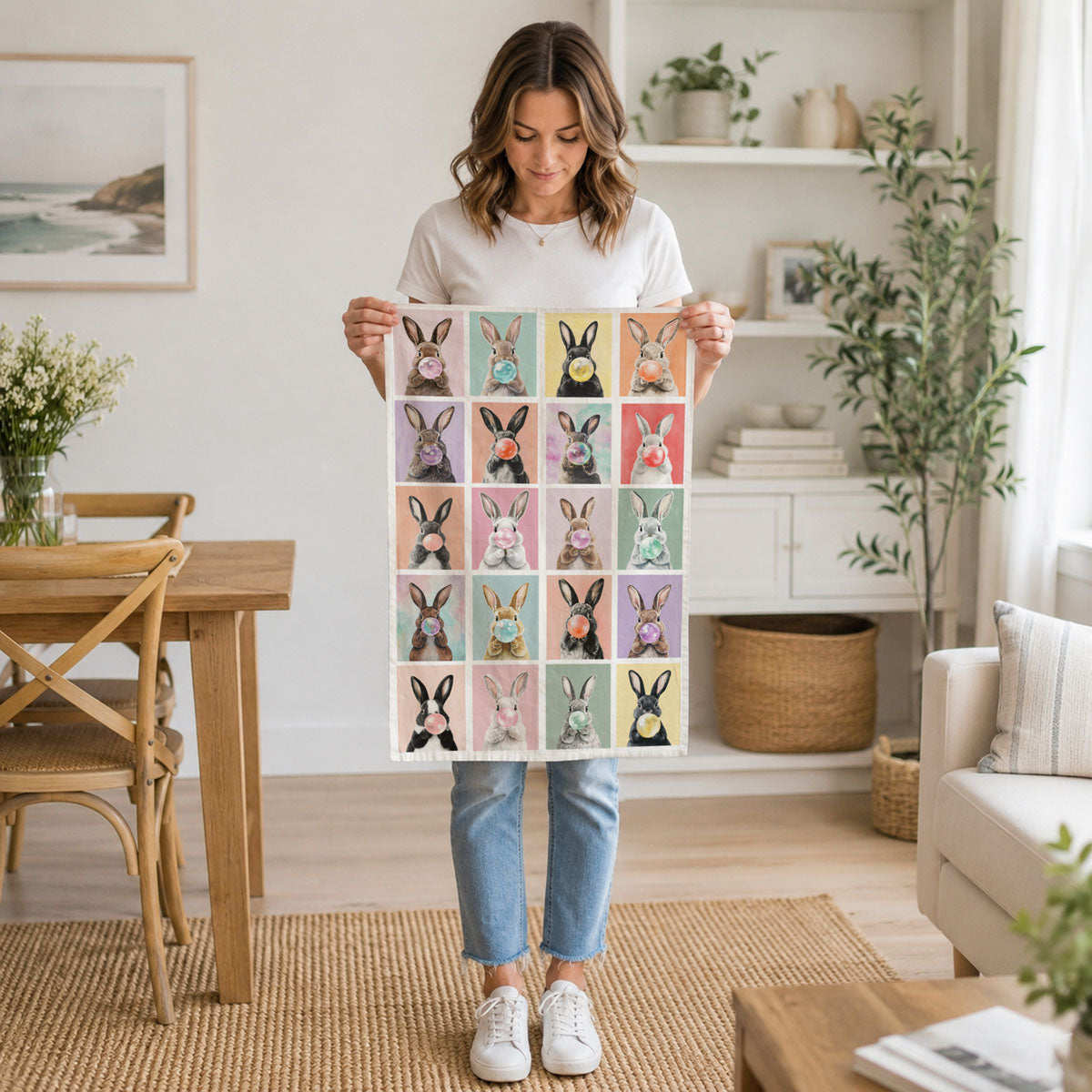 Bunny Bubbles Towel