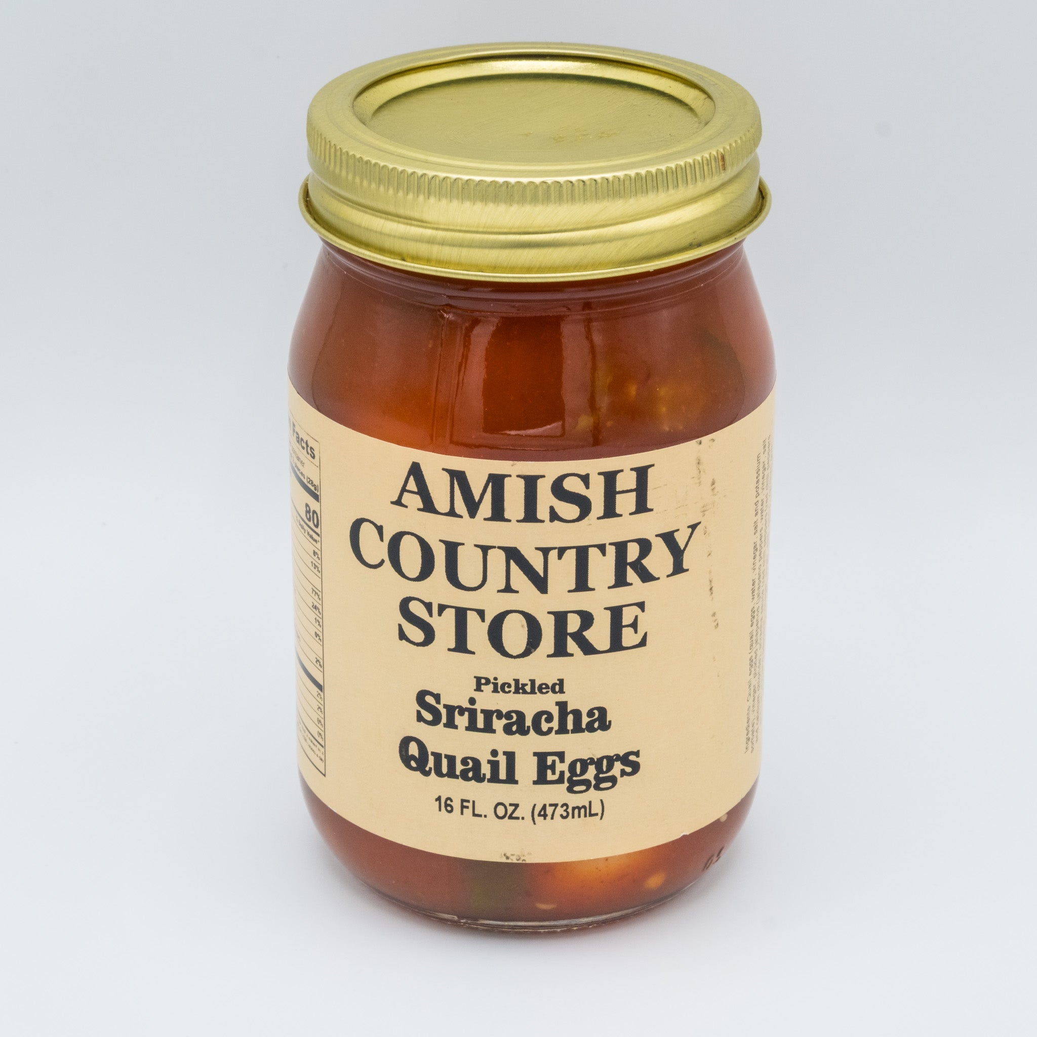 Sriracha Quail Eggs | Spicy Pickled Protein Snack | 16 oz
