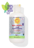 California Baby super sensitive hair conditioner bottle on a white background Caliofrnia Baby® (No Fragrance) Super Sensitive™ Hair Conditioner - USDA Certified Biobased Product 100% Plant-Based 251 mL / 8.5 fl oz