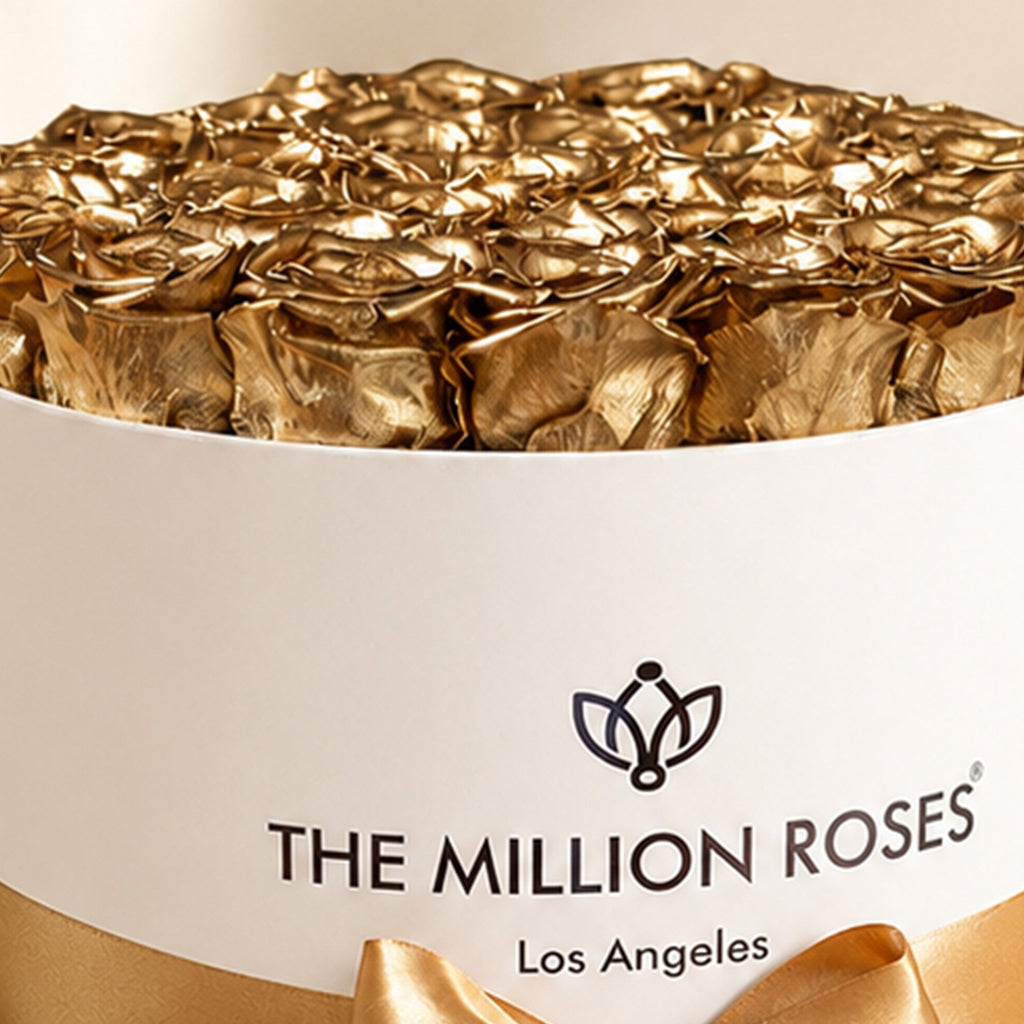 Supreme White Box | Gold Roses