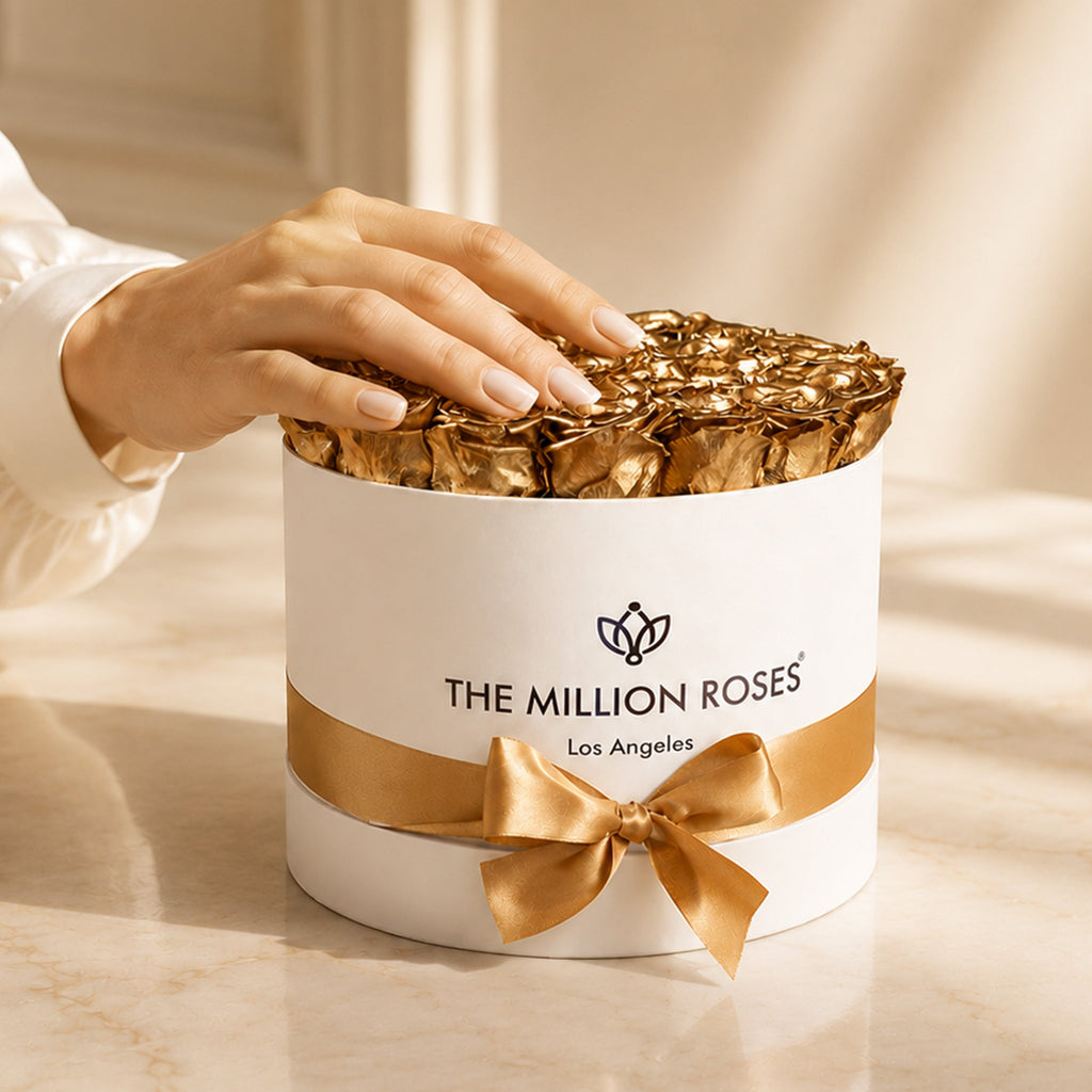 Supreme White Box | Gold Roses