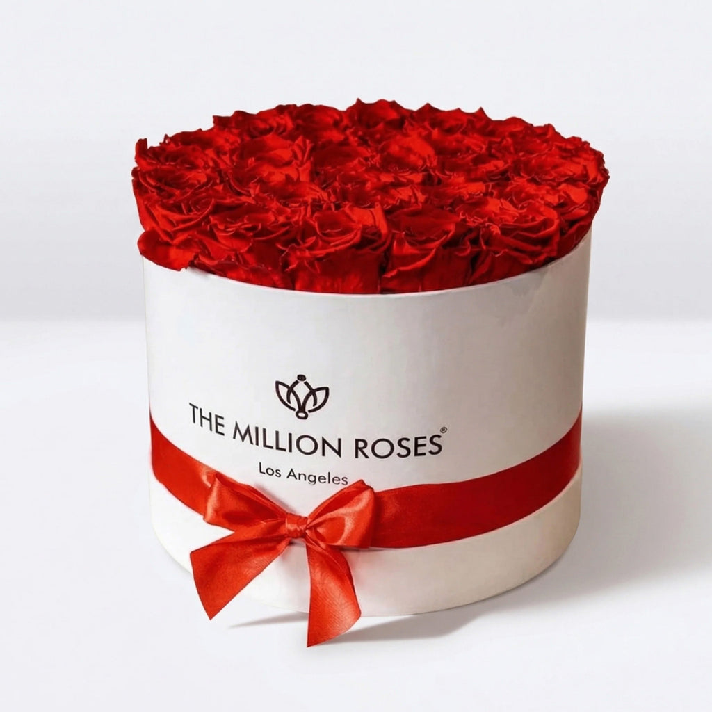 Supreme White Box | Red Roses