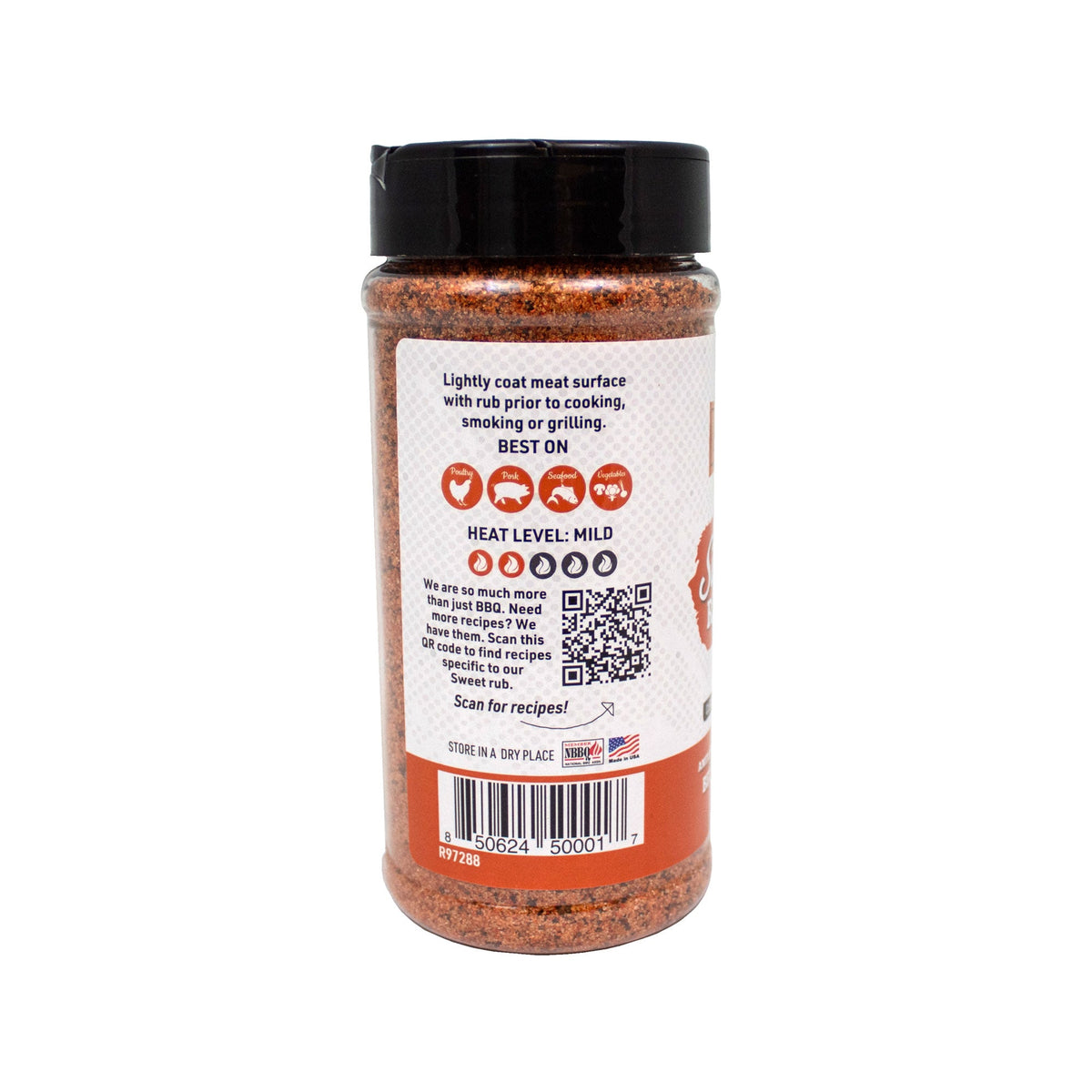 Sweet Natural Gluten Free BBQ Rub 9 oz